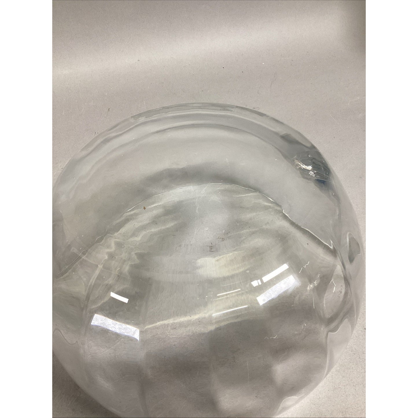 Krosno Of Poland Large Glass Lead Crystal Fruit/Salad Bowl - 5.5”Hx9.5”D