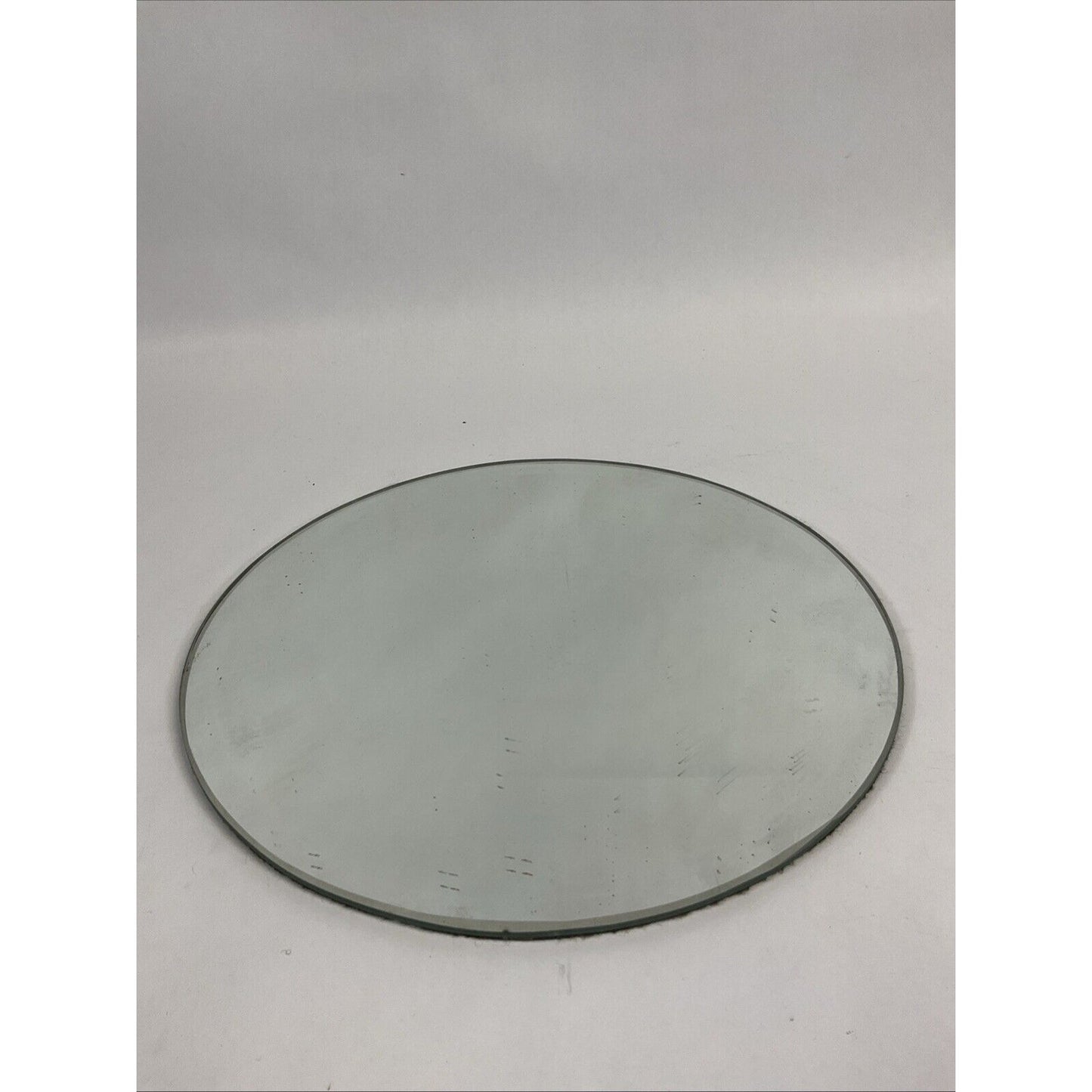 Round Beveled Glass Mirror, 12”
