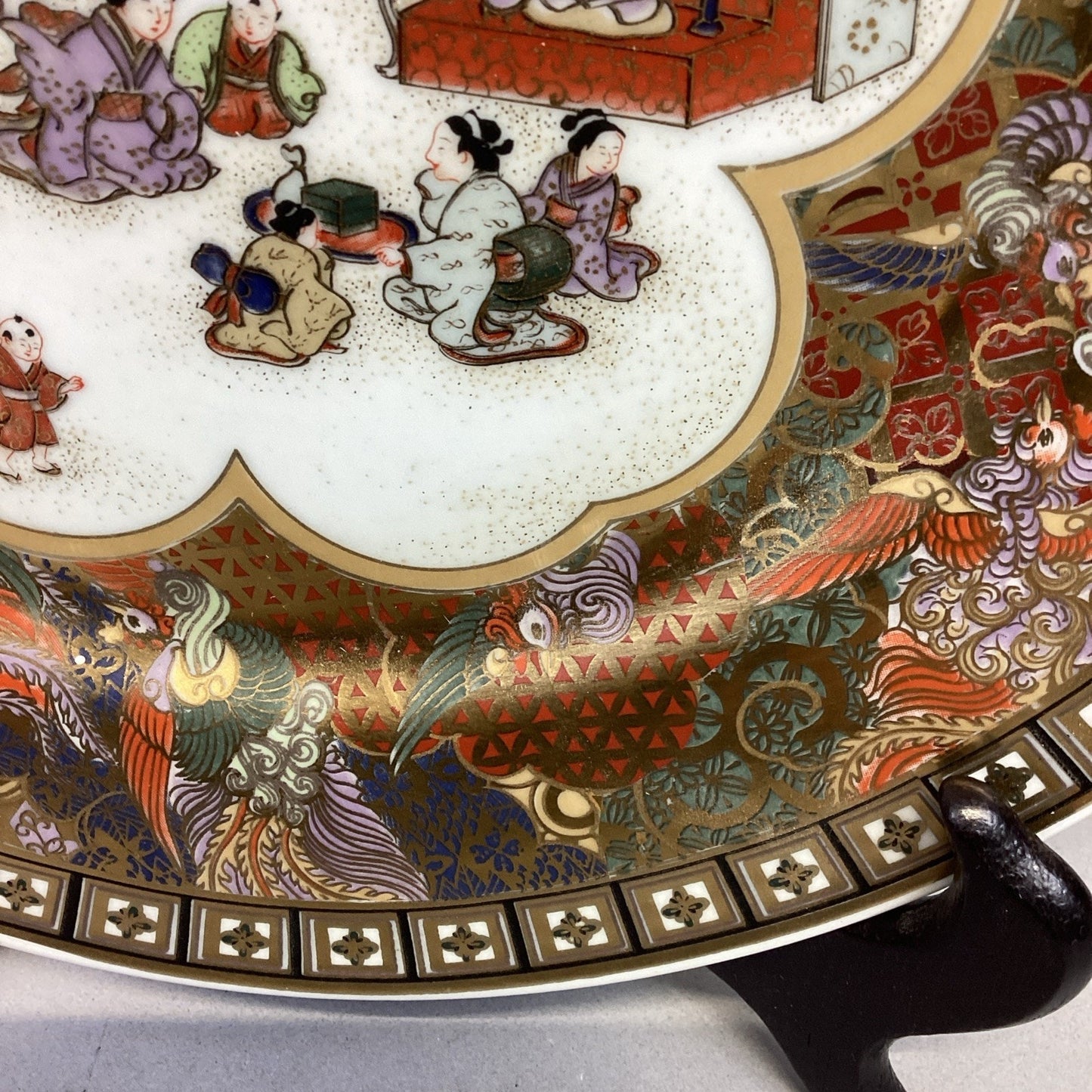 Antique Chinese Hand Painted Famille Plate - 10”