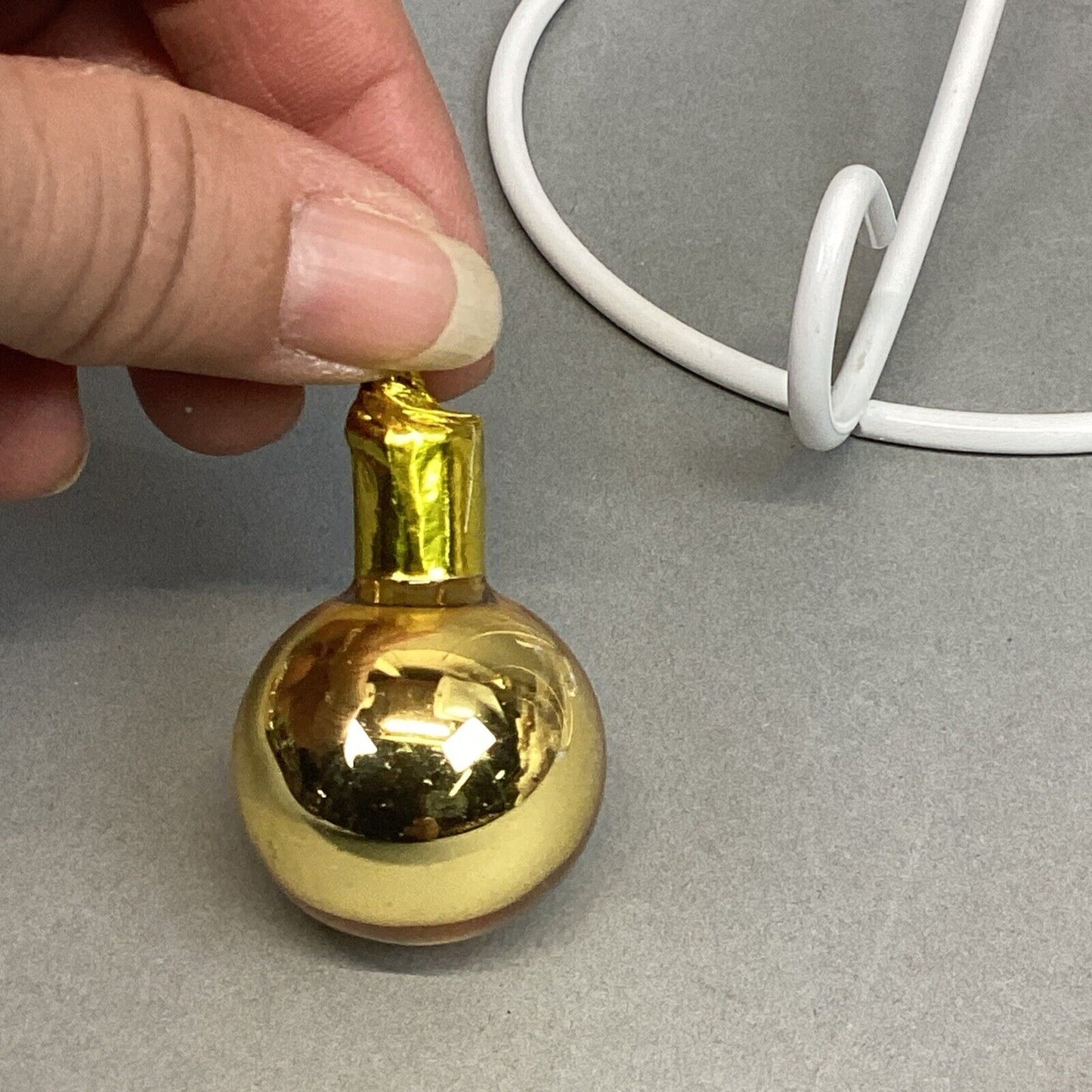 6 Vintage Christmas Ornaments - Angel, Nativity, Gold Balls, Champagne