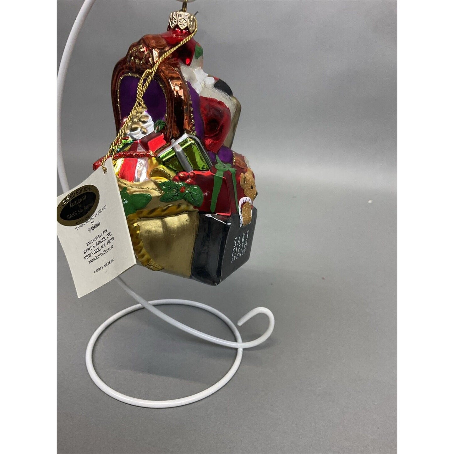 Polonaise Collection Saks 5th Ave Santa + Radko Ring In The Holidays / Damaged