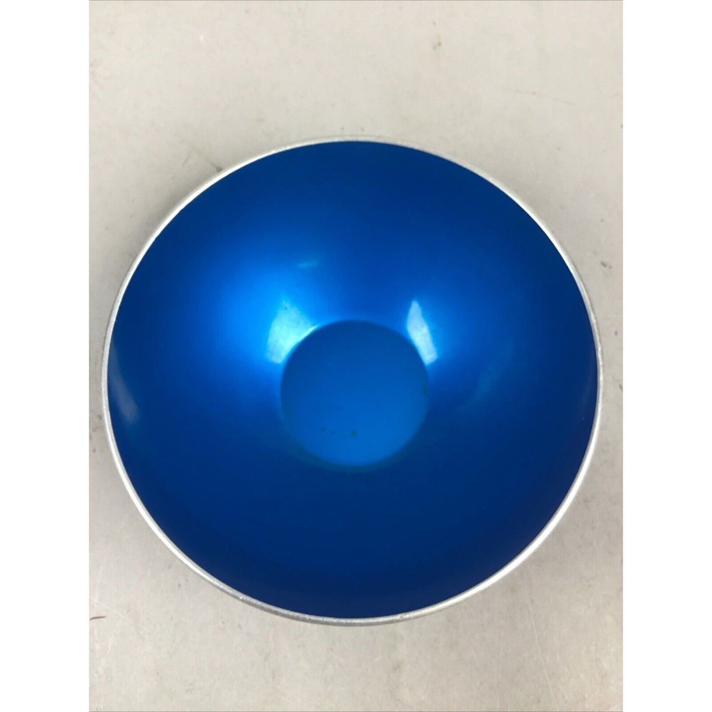 Emalox Sky Blue Turquoise Enameled Aluminum Bowl - 5 3/4”Db- Made in Norway