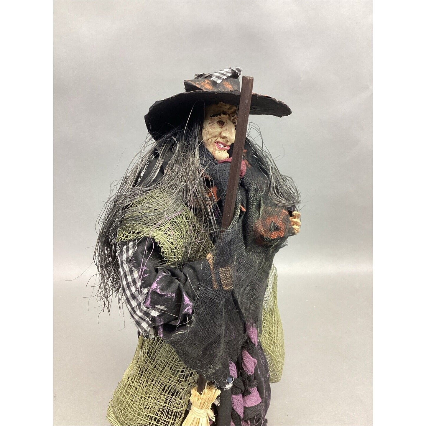 Windward Silks Halloween Witch Figurine With Open Base - 12”H