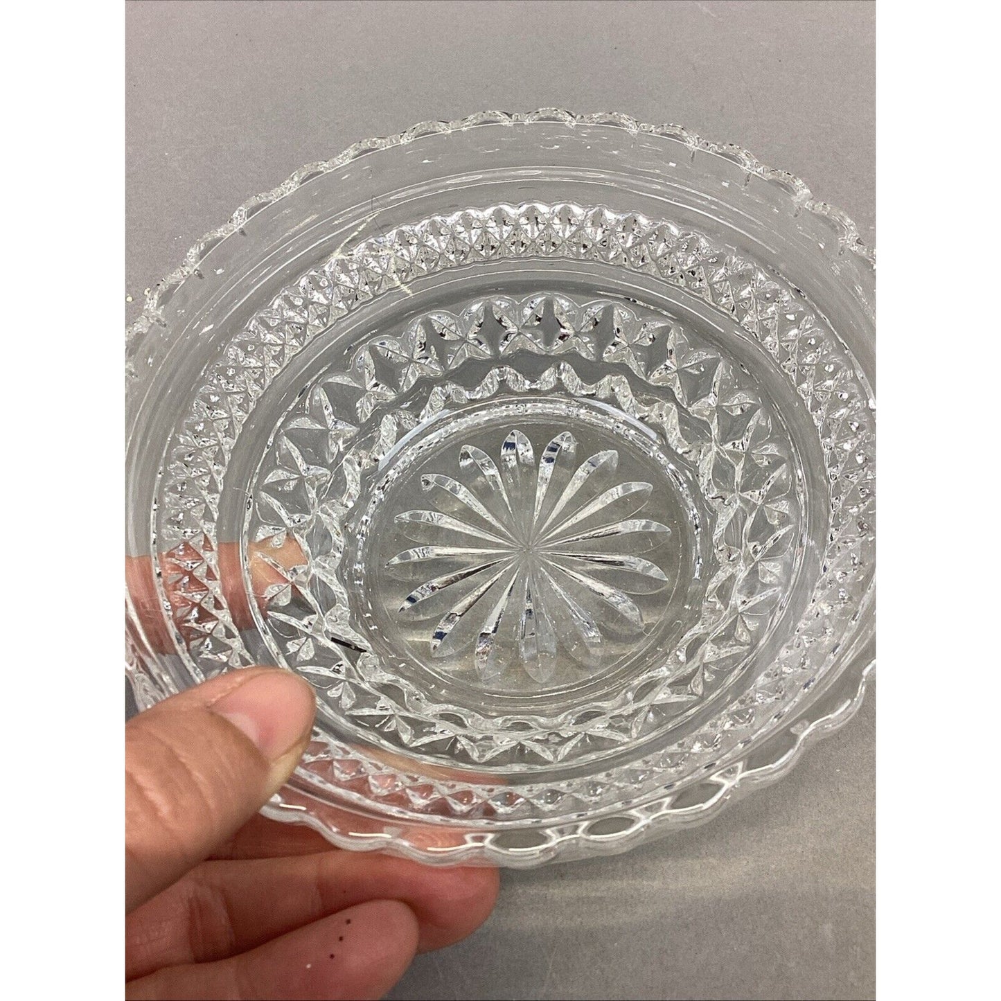 Set Of 2 Anchor Hocking Wexford Small Bowl & Indiana Glass Divided Serving Tray