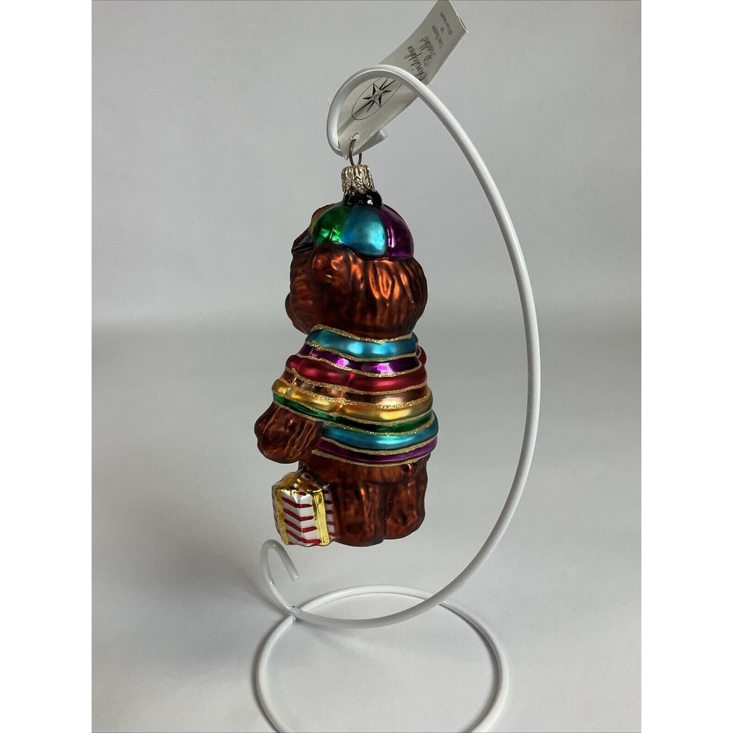 Christmas Ornament 1999 Christopher Radko "Cubby's Rainbow" Bear