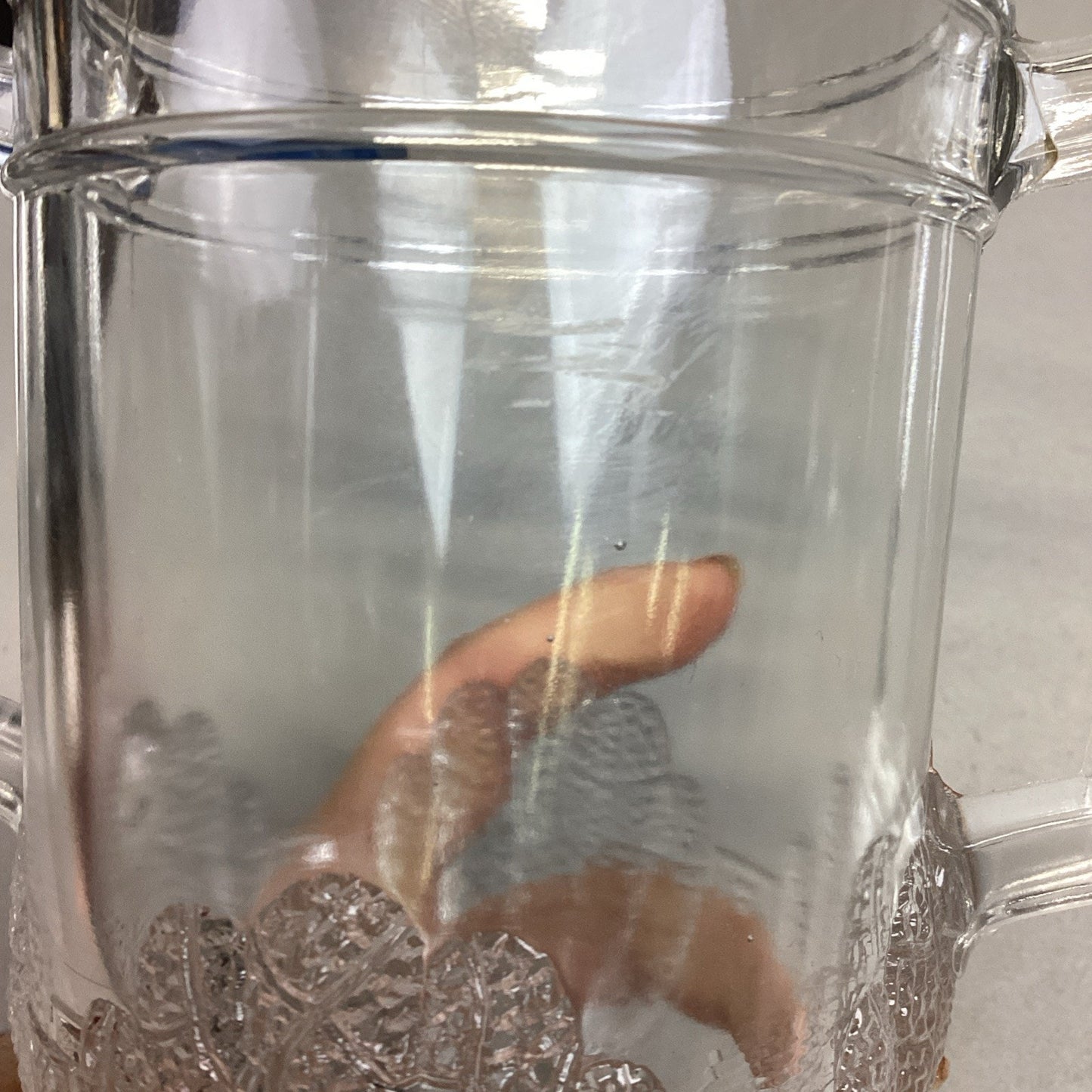 Antique 1880 EAPG Duncan & Sons Pressed Glass Shell & Tassel Spooner - 8”H