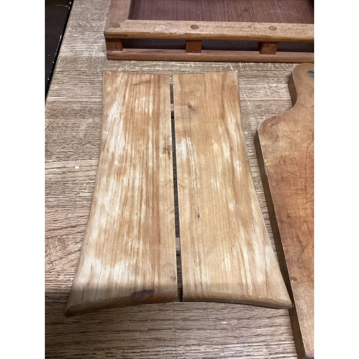 Dansk Teak Wood Host Serving Tray, Mountain Woods Tray & Wood Cutting Board