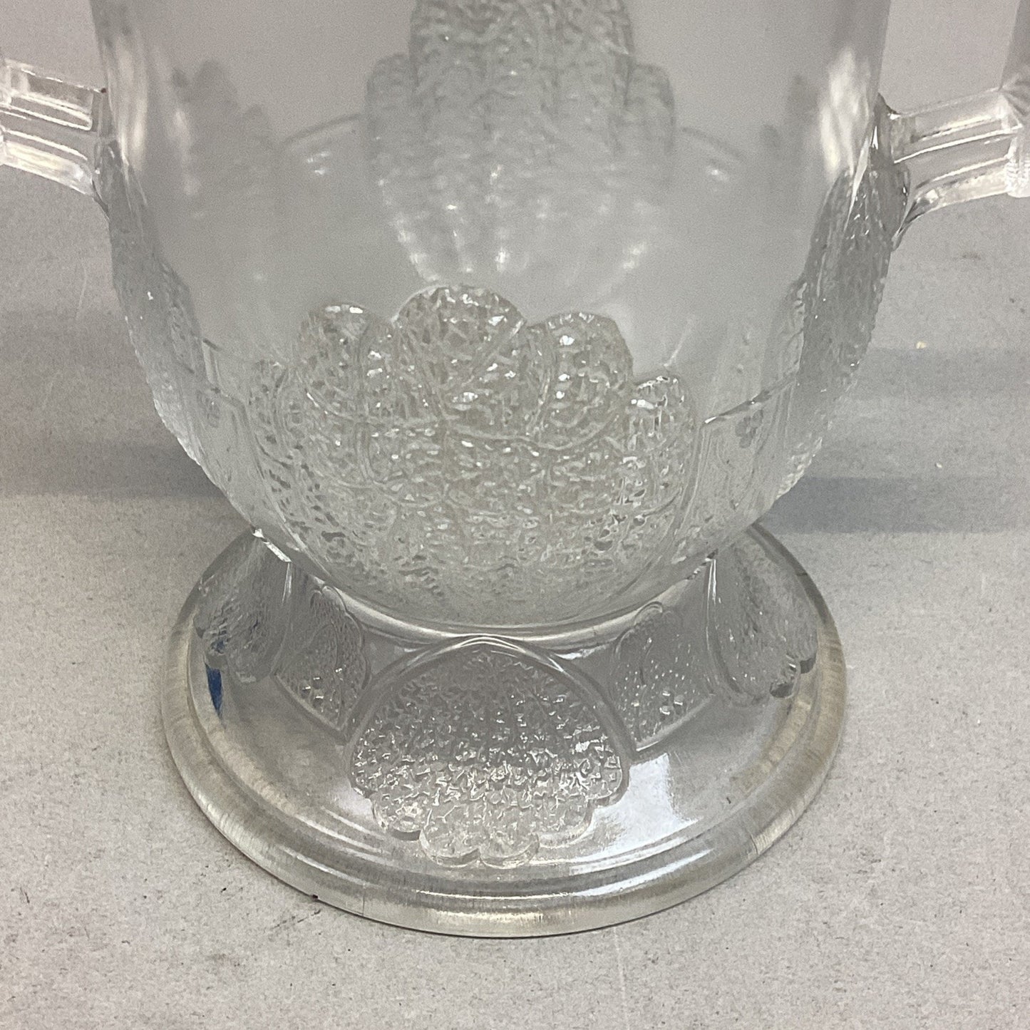 Antique 1880 EAPG Duncan & Sons Pressed Glass Shell & Tassel Spooner - 8”H