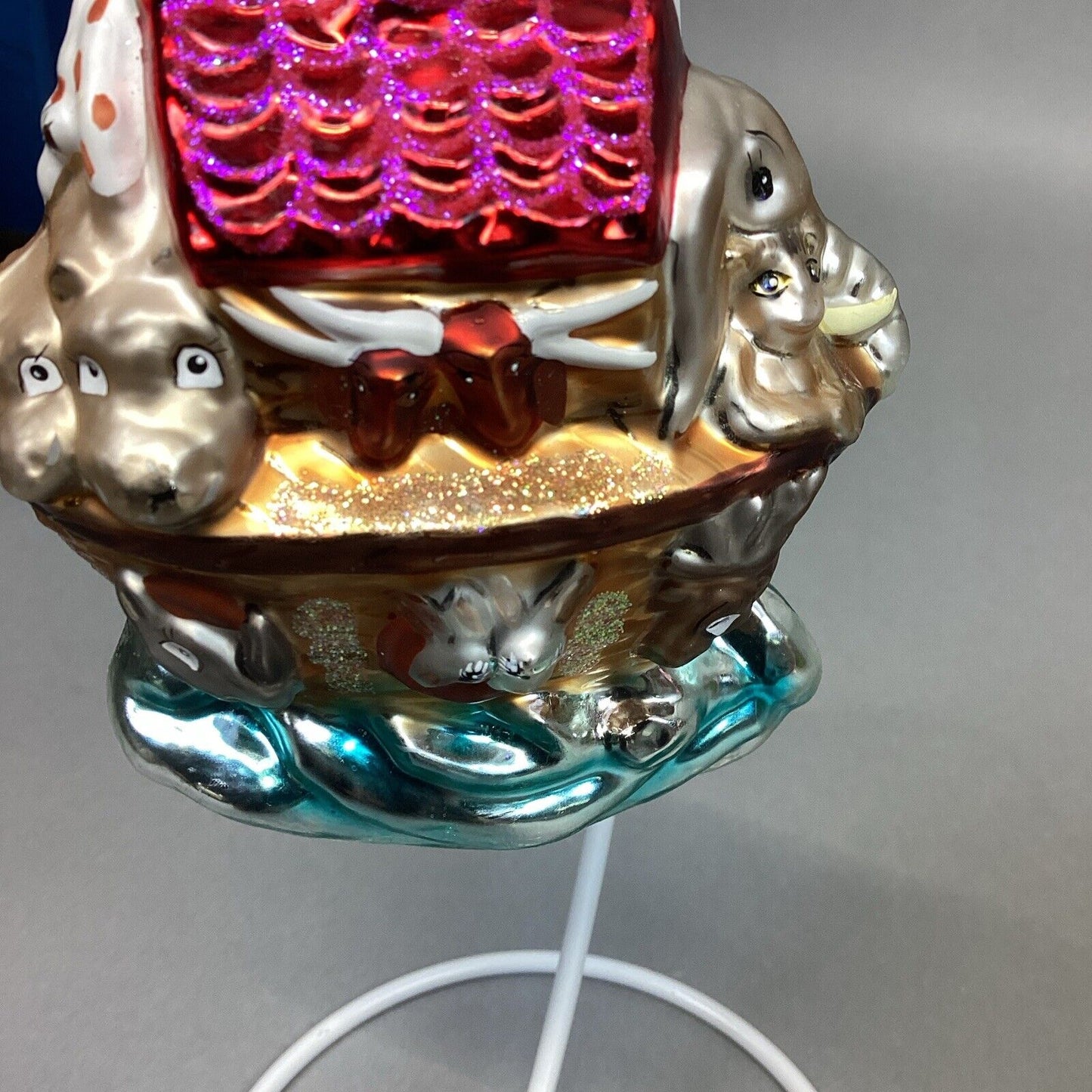 Christopher Radko And Kurt Adler Noah’s Ark Glass Ornaments