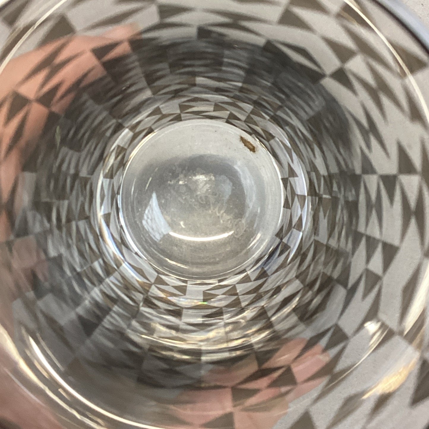 Dwell Studio Signed Glass Tumbler Or Vase - 6”H - Made In Poland
