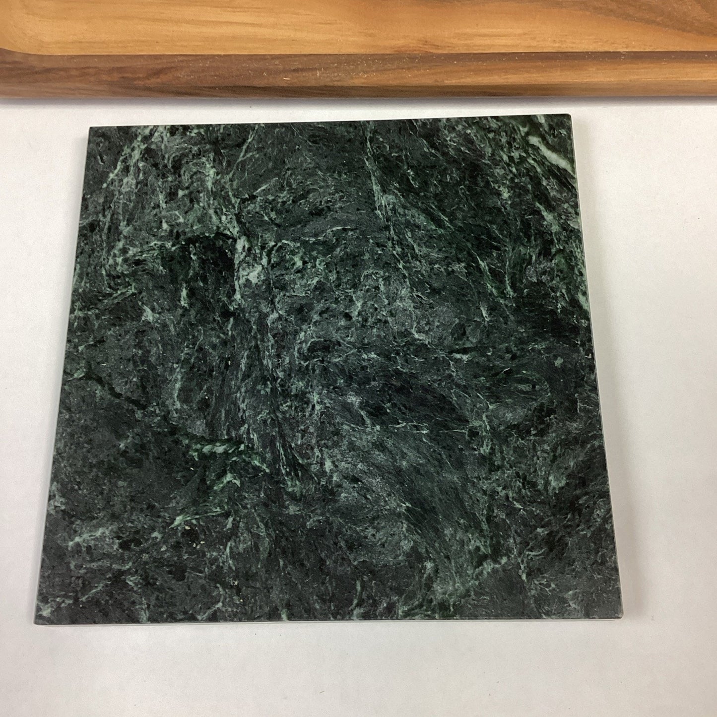 JK Adam’s Marble Tile Teak Wood Serving Board (Removable Marble Tile)