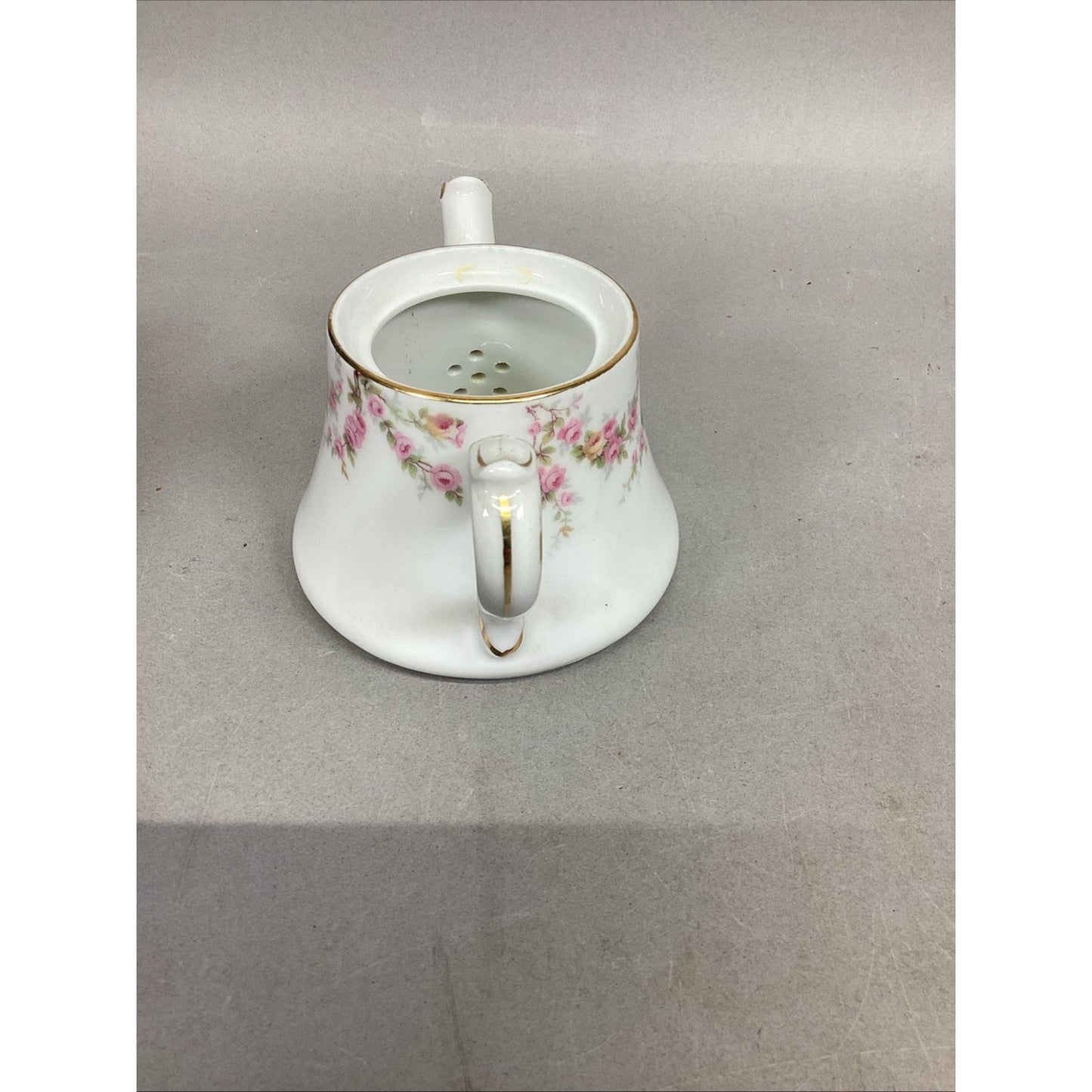 Swarzburg Pink Floral Teapot & Pink Floral Creamer - Unmarked - #701