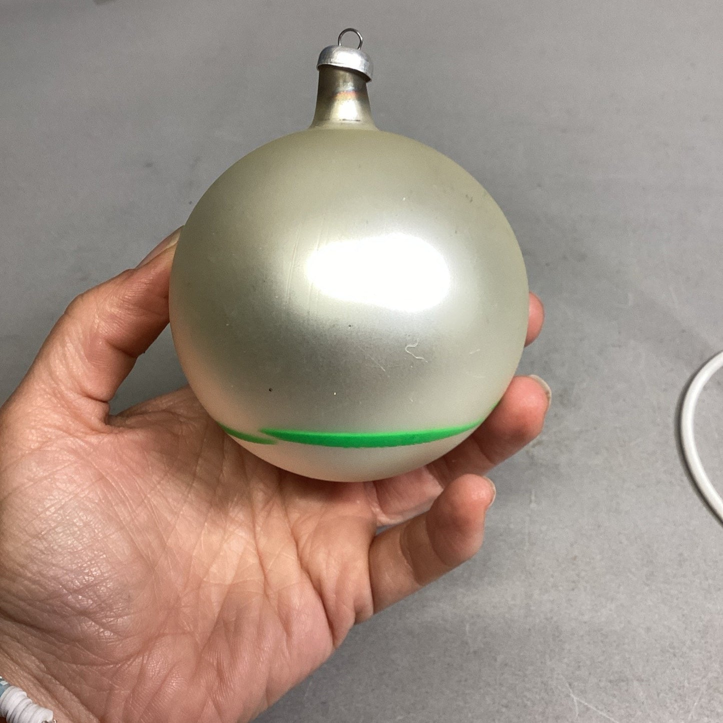 Antique Handblown Glass Christmas Ornament West Germany Native American