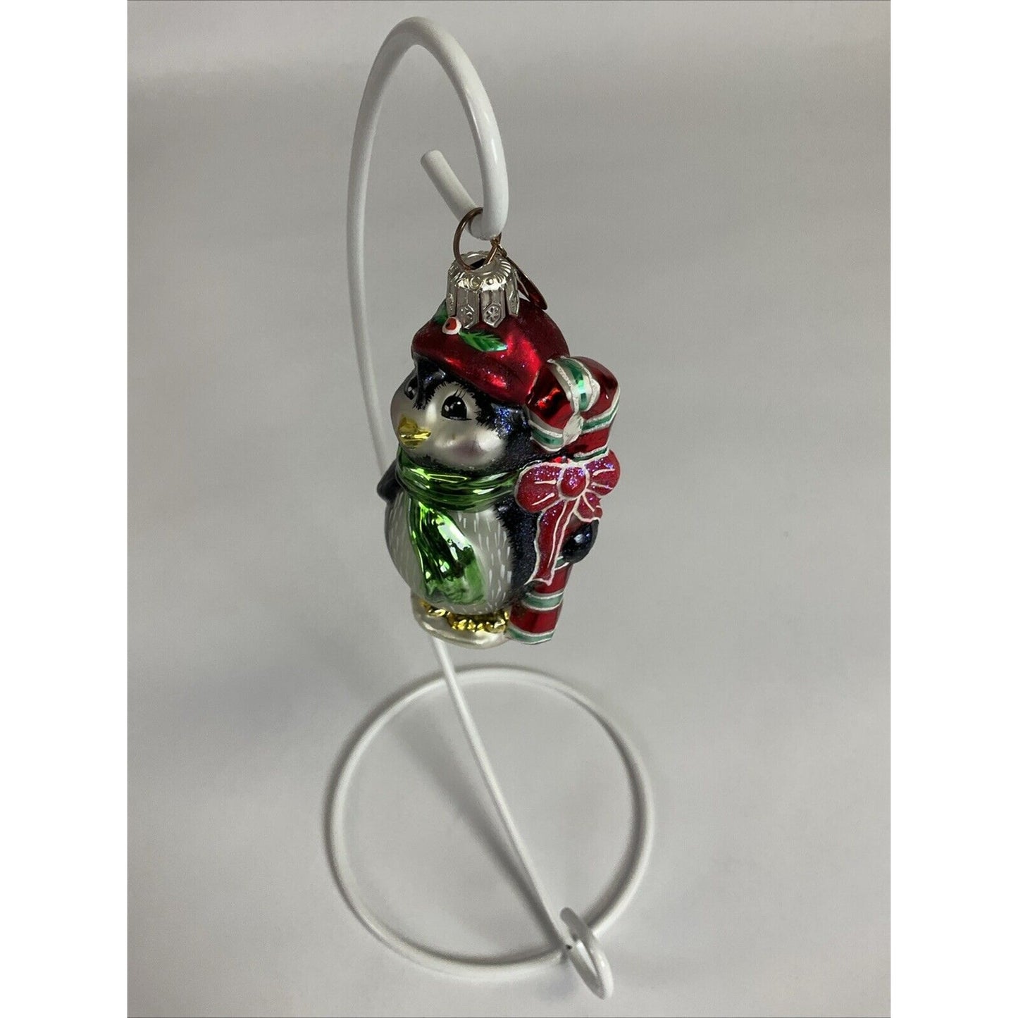 Christopher Radko 2001 Peppermint Penny Penguin Ornament