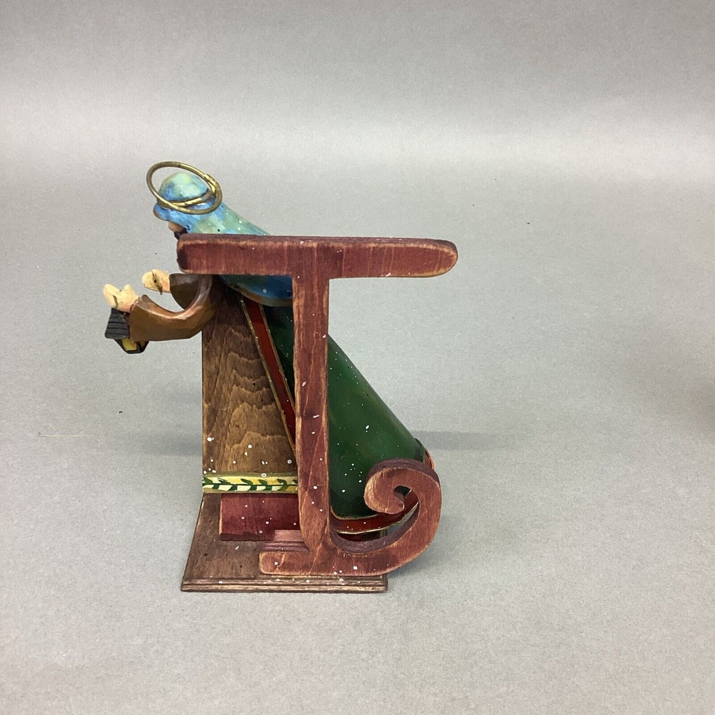 QVC Joy Nativity Scene Wooden 3 Piece Set Christmas Decoration Wood