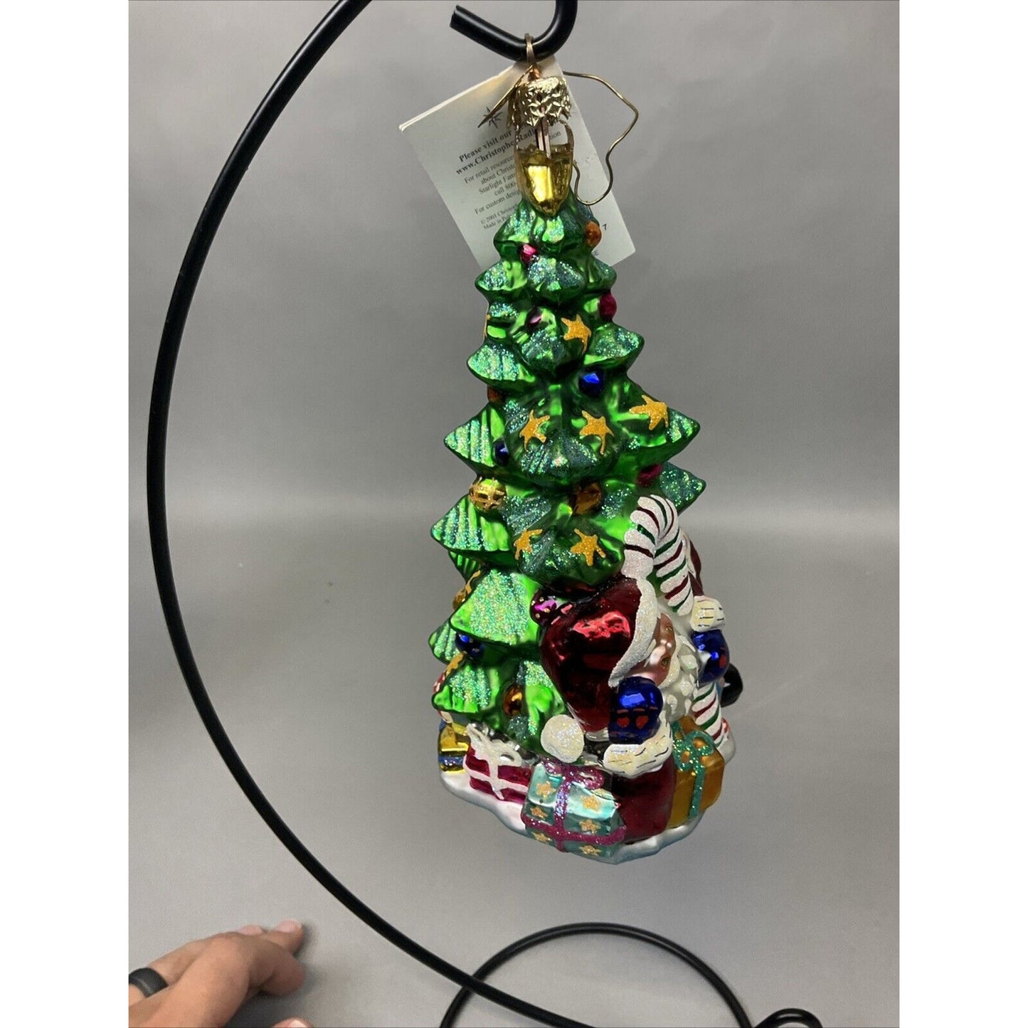 Radko Santa In Tree-Pose + Whispers Of Joy (Santa With Angel) / Damaged