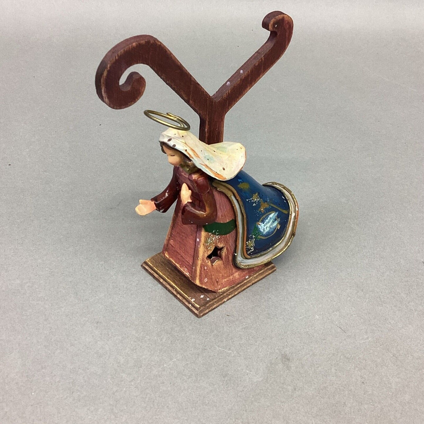 QVC Joy Nativity Scene Wooden 3 Piece Set Christmas Decoration Wood