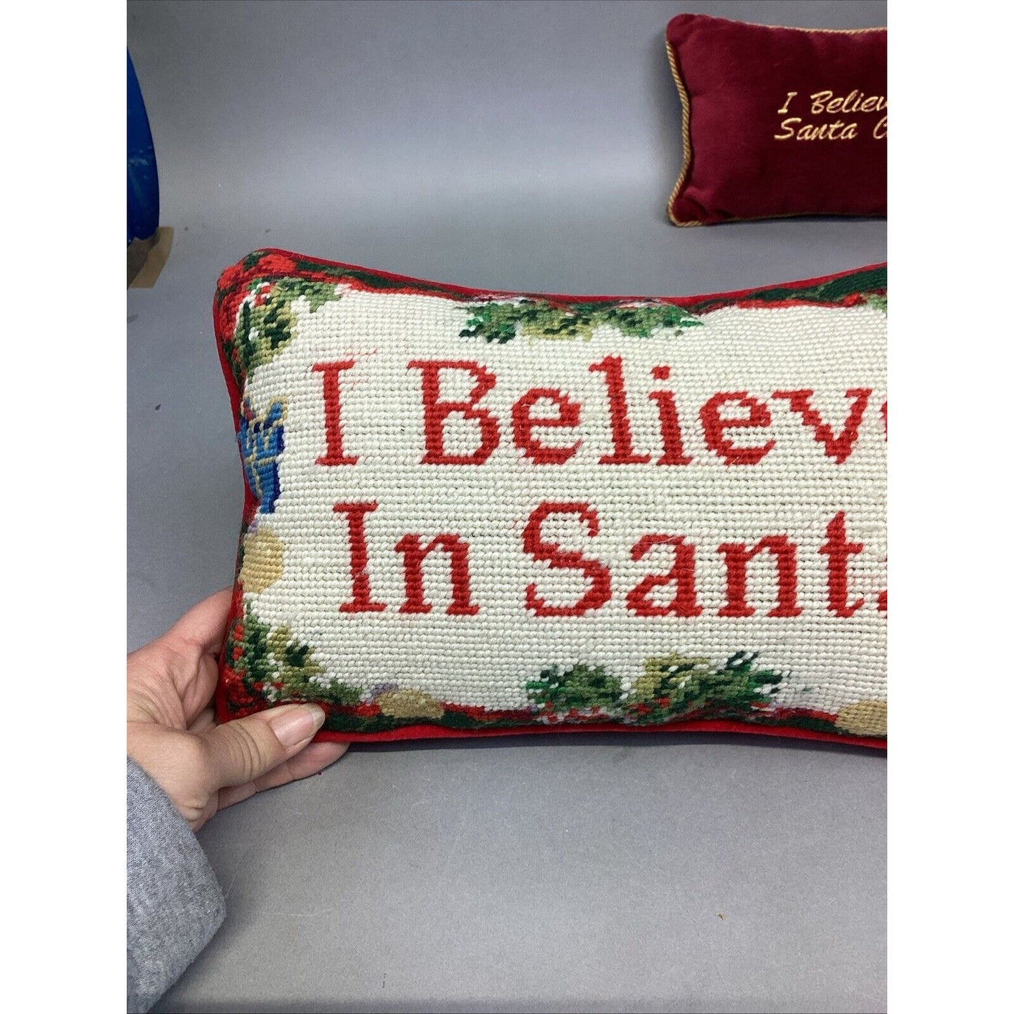 Lot Of 5 Christmas Santa Claus Decorative Pillows