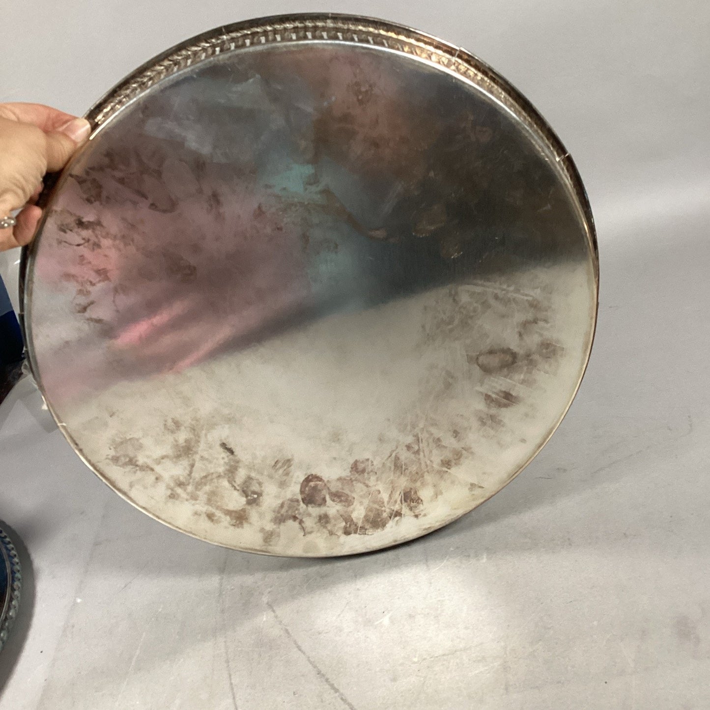 Set Of Vintage Silver Plated Serving Dishes Trays
