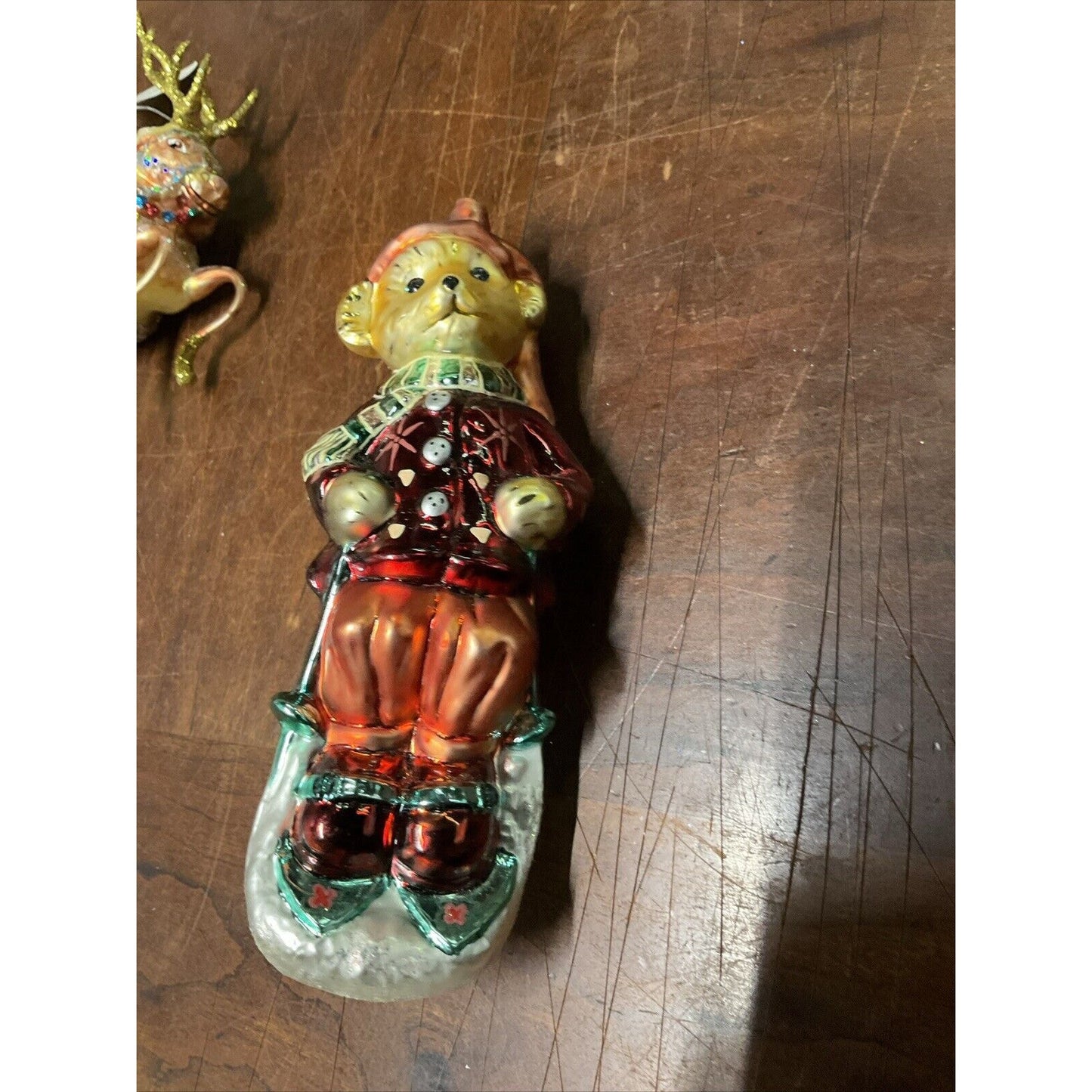 Radko Vanderbear Sleddin And Skiddadlin + Snowman Riding Vixen Reindeer / Damage