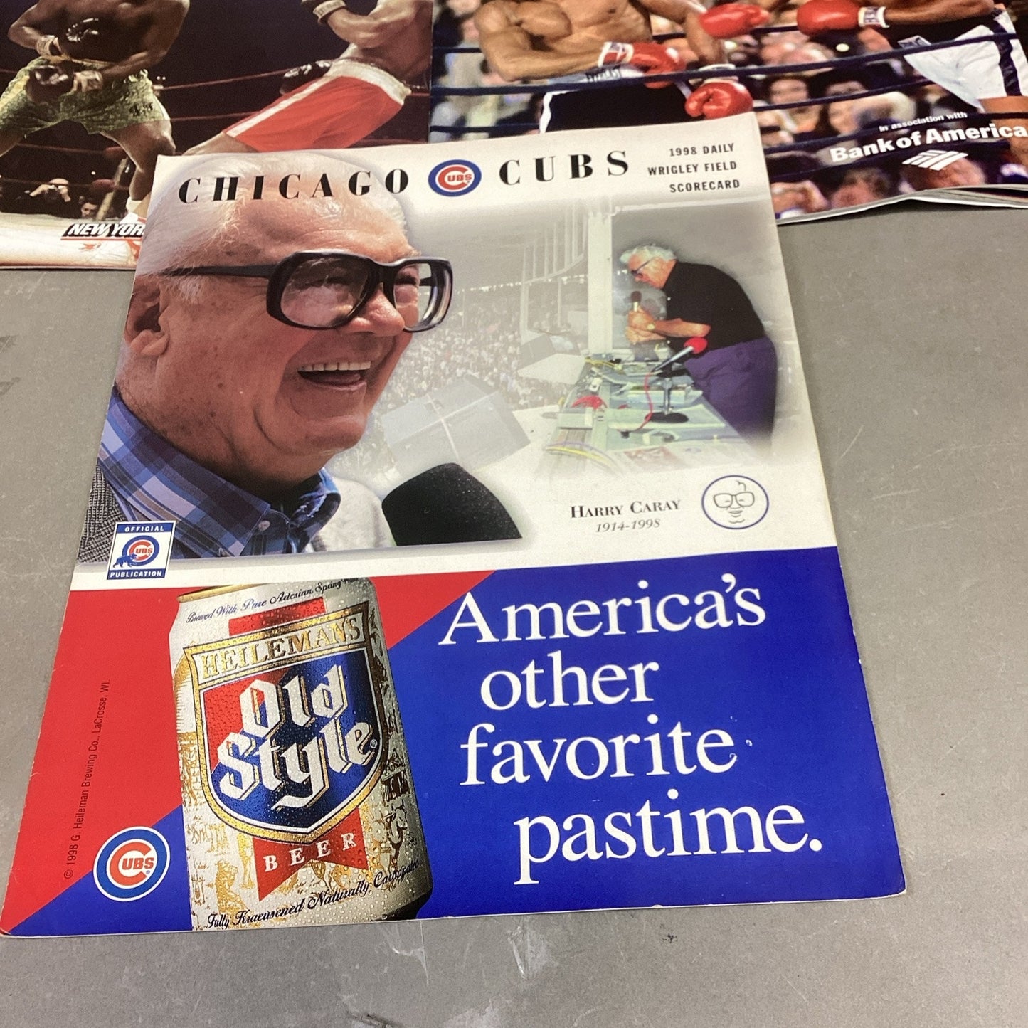 Lot Of 6 Sports Catalogs/Magazines - Bulls, Cubs, Boxing, Hockey, Football