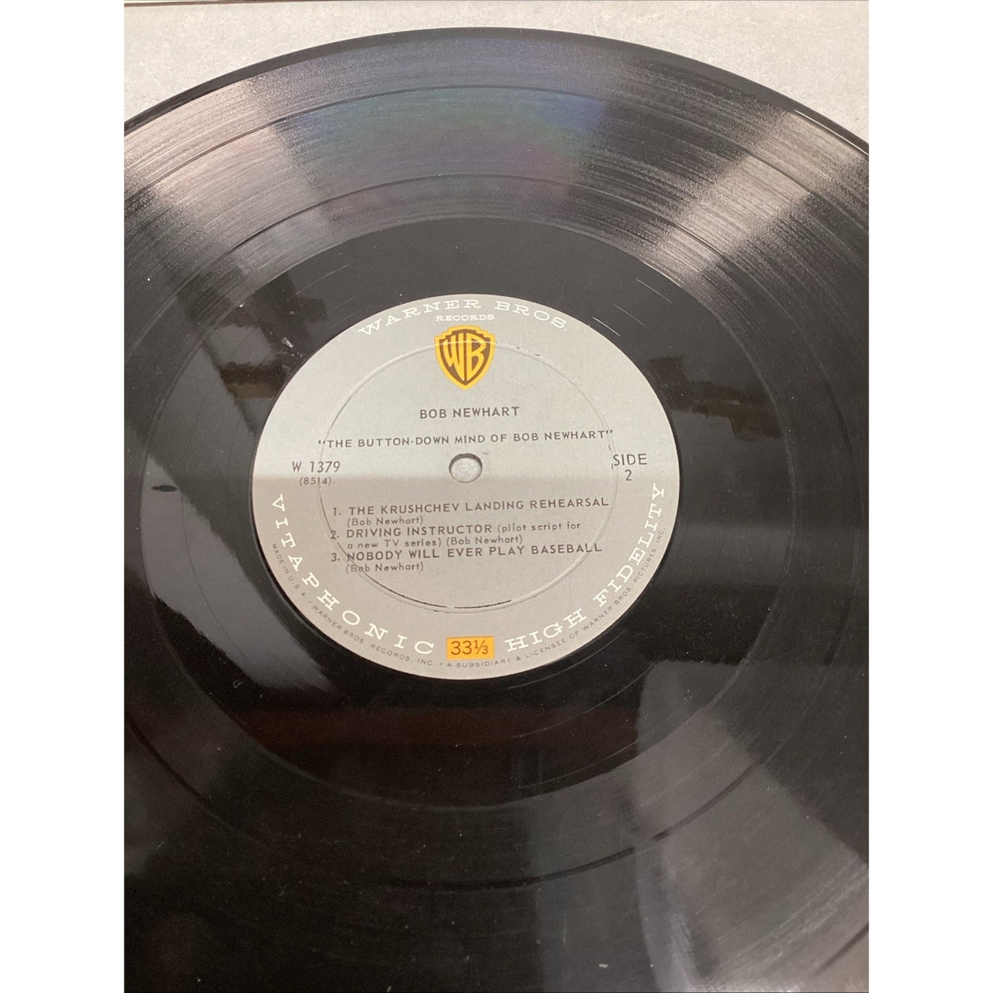 1960 The Button-Down Mind Of Bob Newhart Comedy Record Vinyl 33RPM 12" LP
