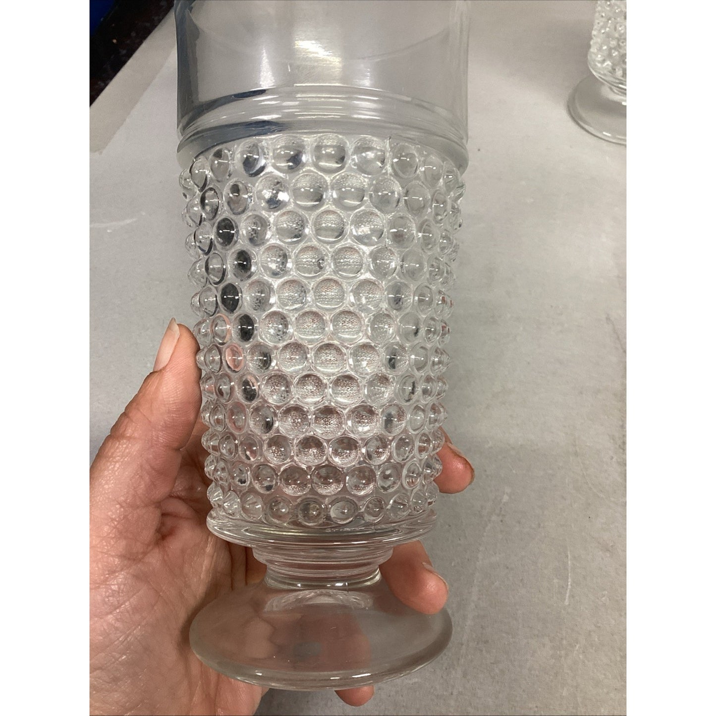 Set Of 7 Anchor Hocking Iced Tea Glass Tumblers - 6.5”H