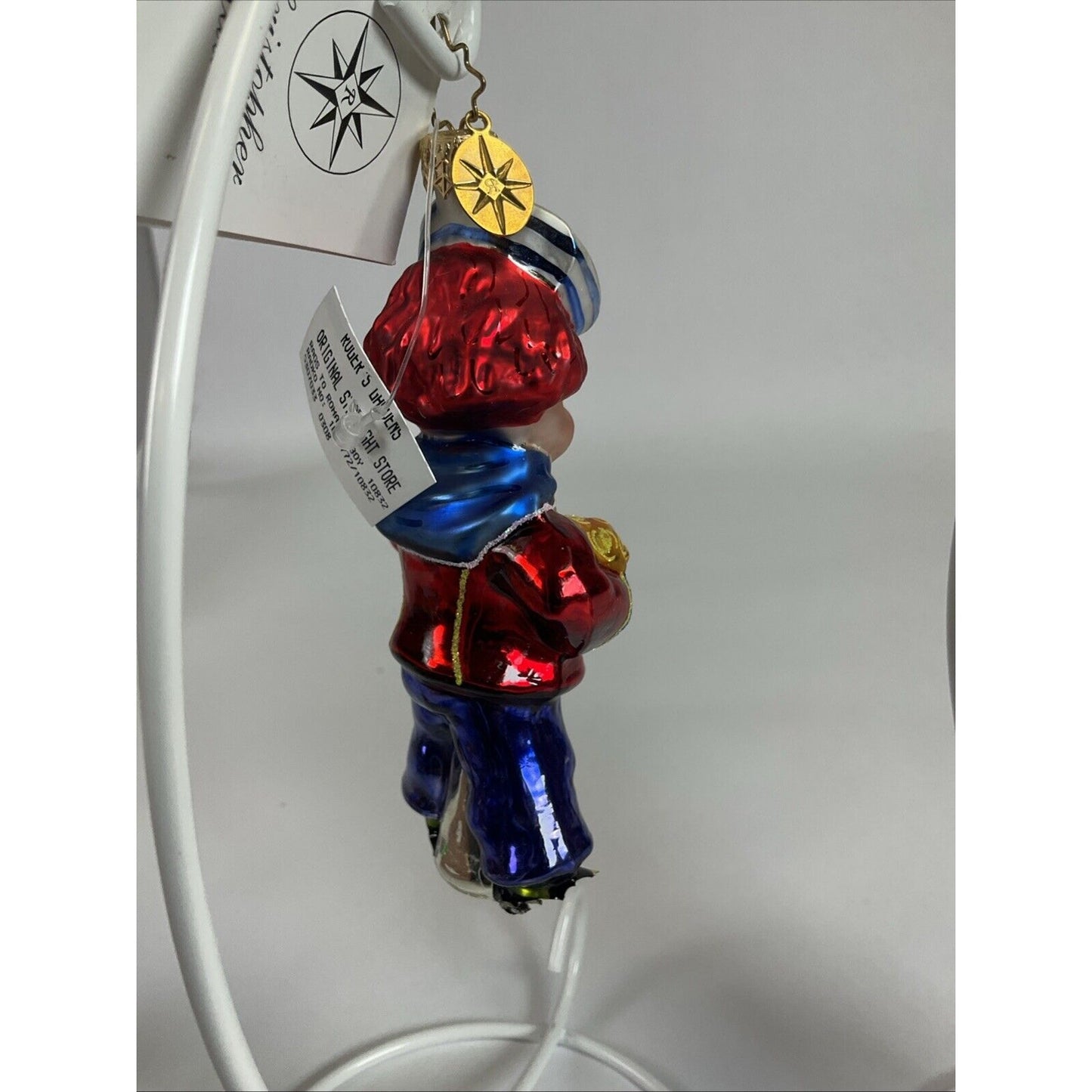 Radko Vintage King Henry VIII + Rags To Romance Boy Christmas Ornaments /Damaged