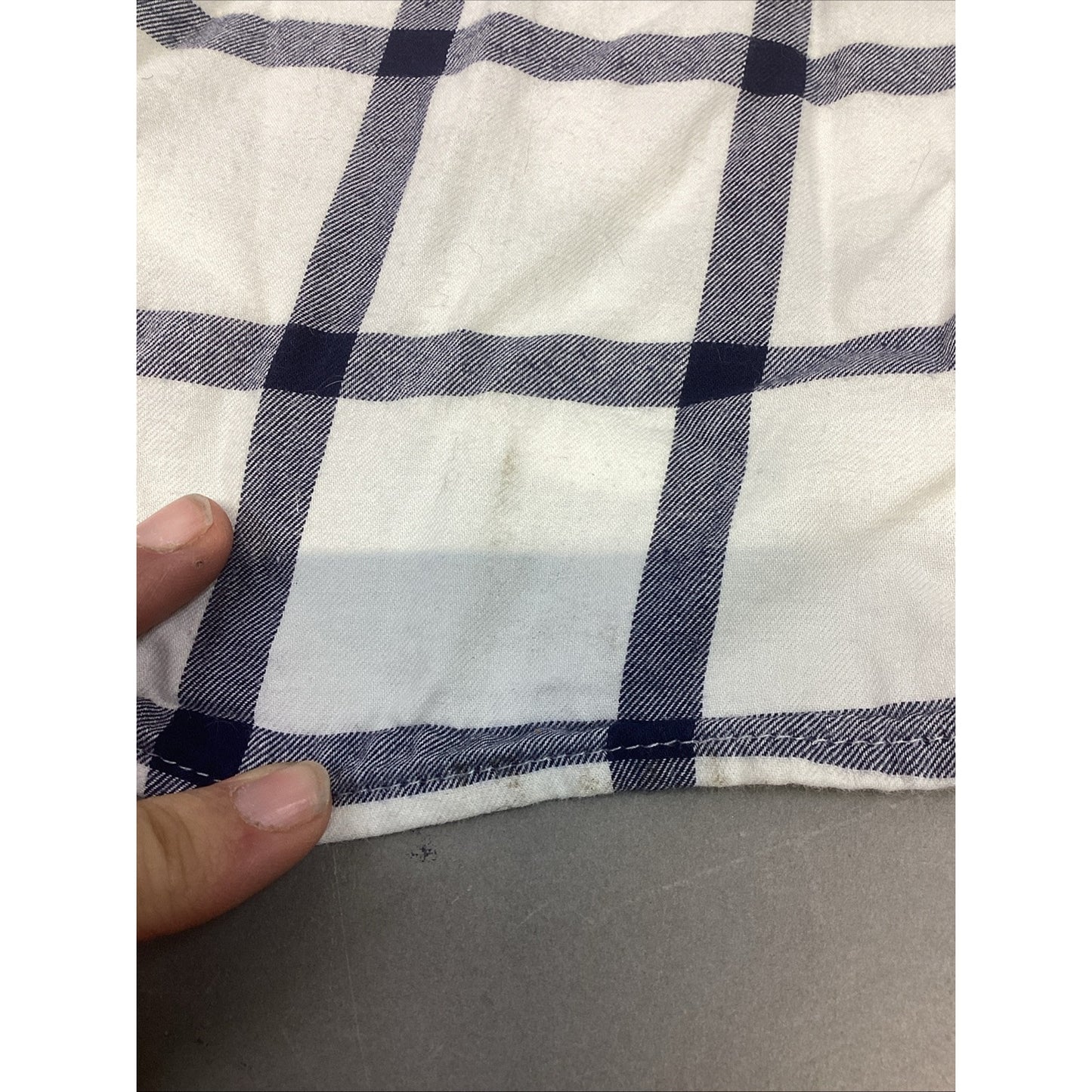 J. Crew Classic Button Down White With Blue Stripes Shirt - Women’s Size 8