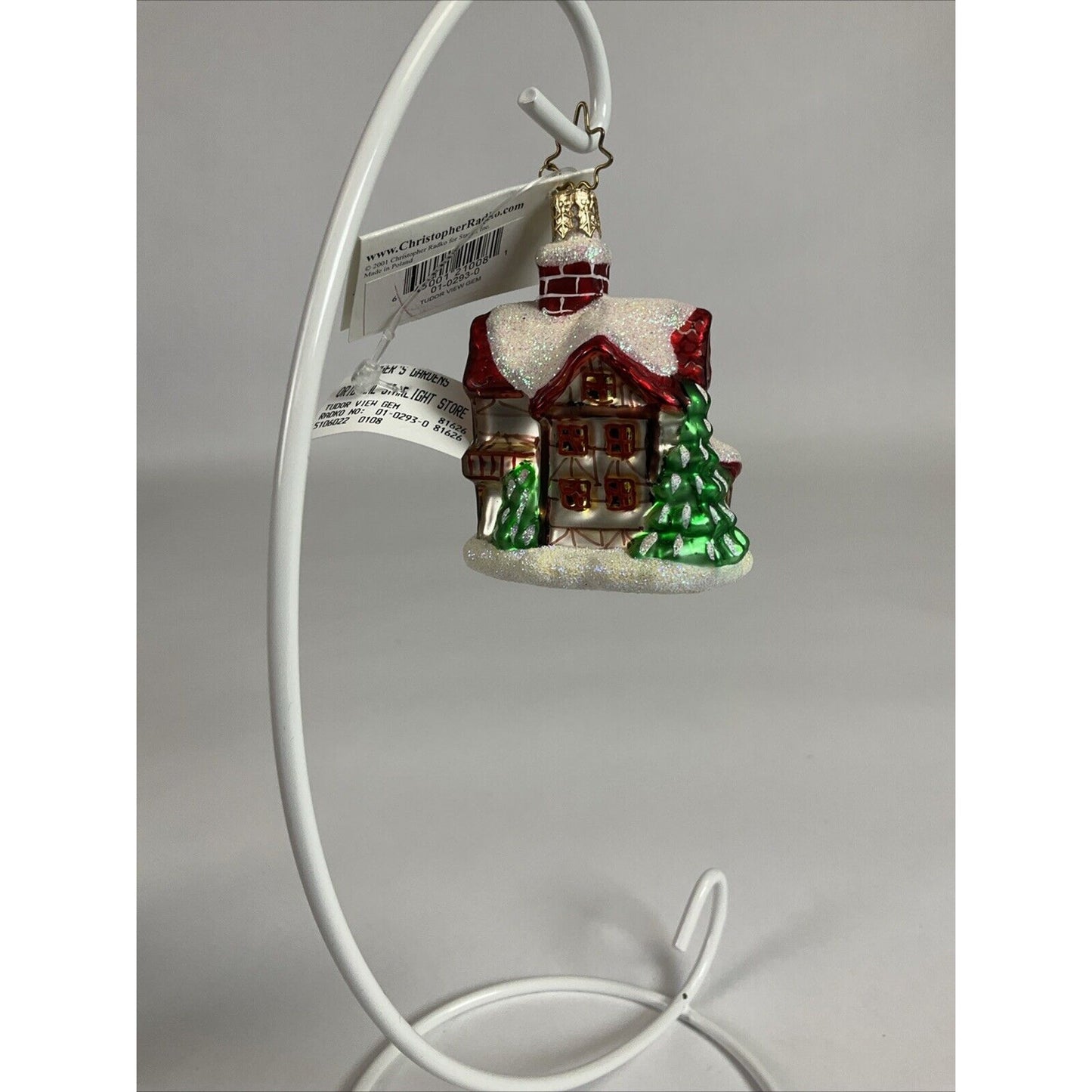Christopher Radko "Tudor View Gem" Christmas Ornament