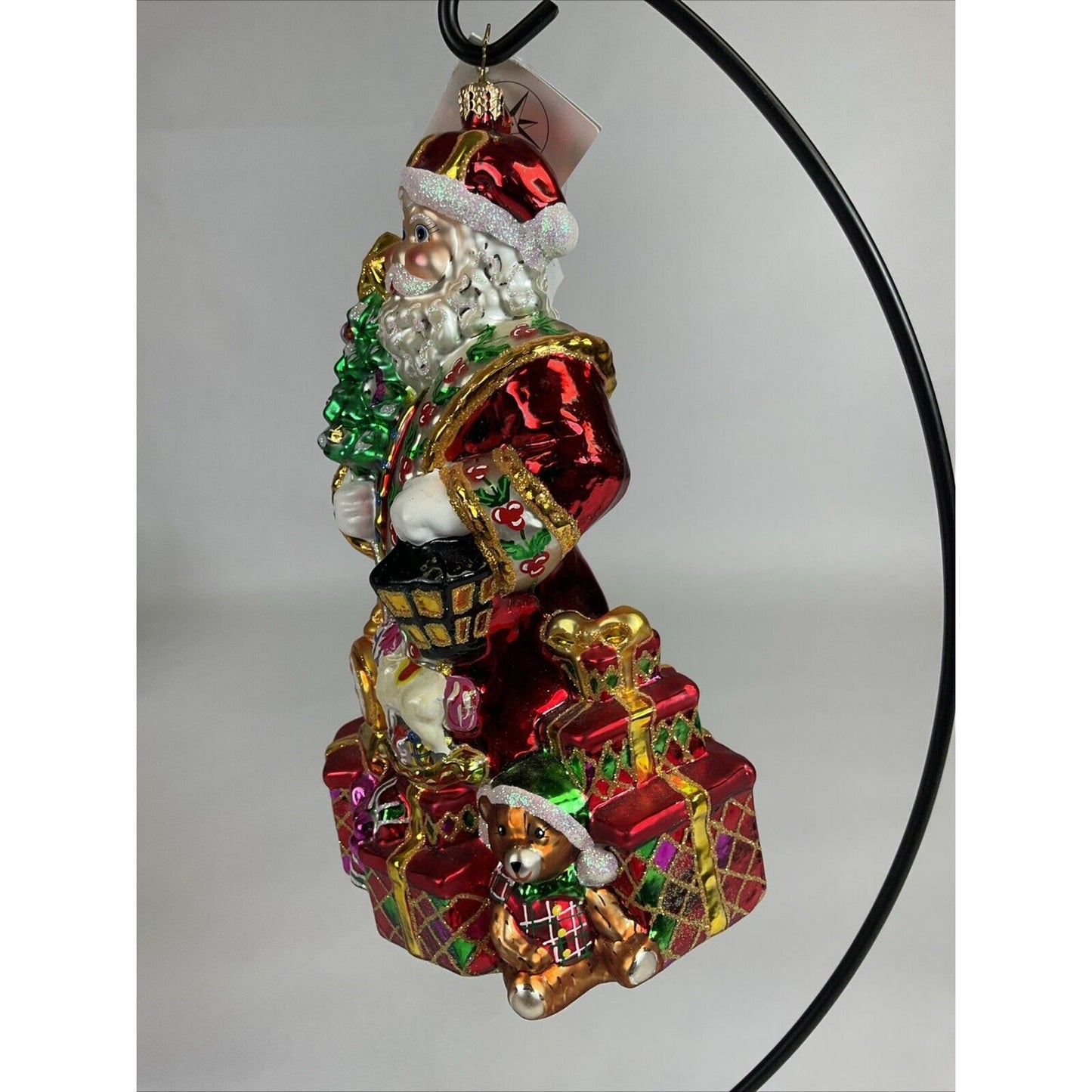 Christopher Radko 2004 Resplendance Santa Limited Edition Ornament & Tags