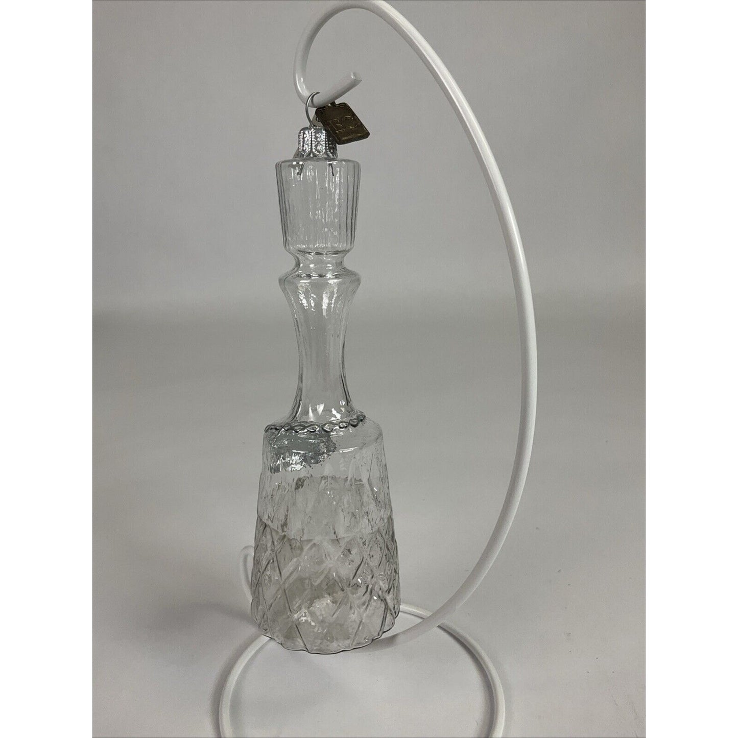 EC Eric Cortina Poland Glass Vodka Bottle Christmas Ornament