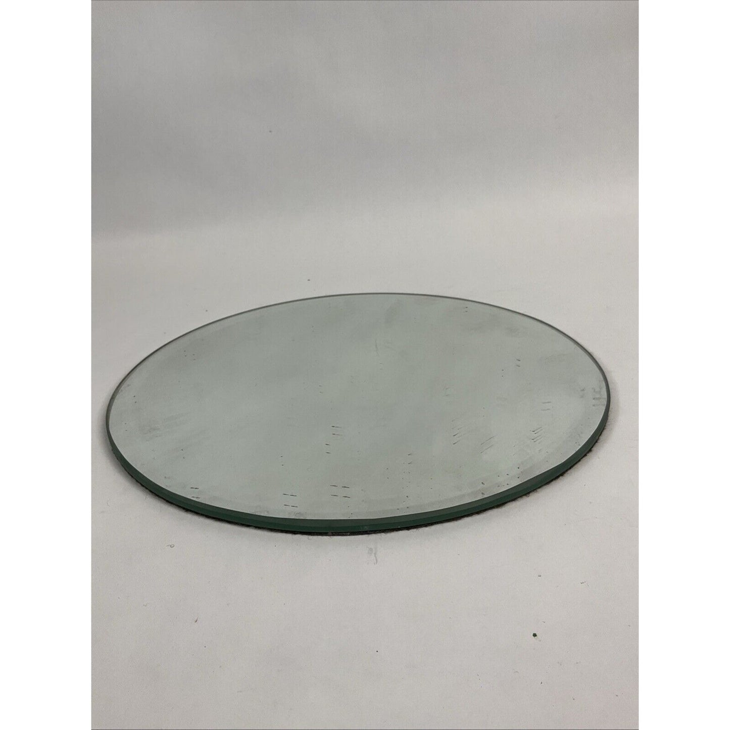 Round Beveled Glass Mirror, 12”