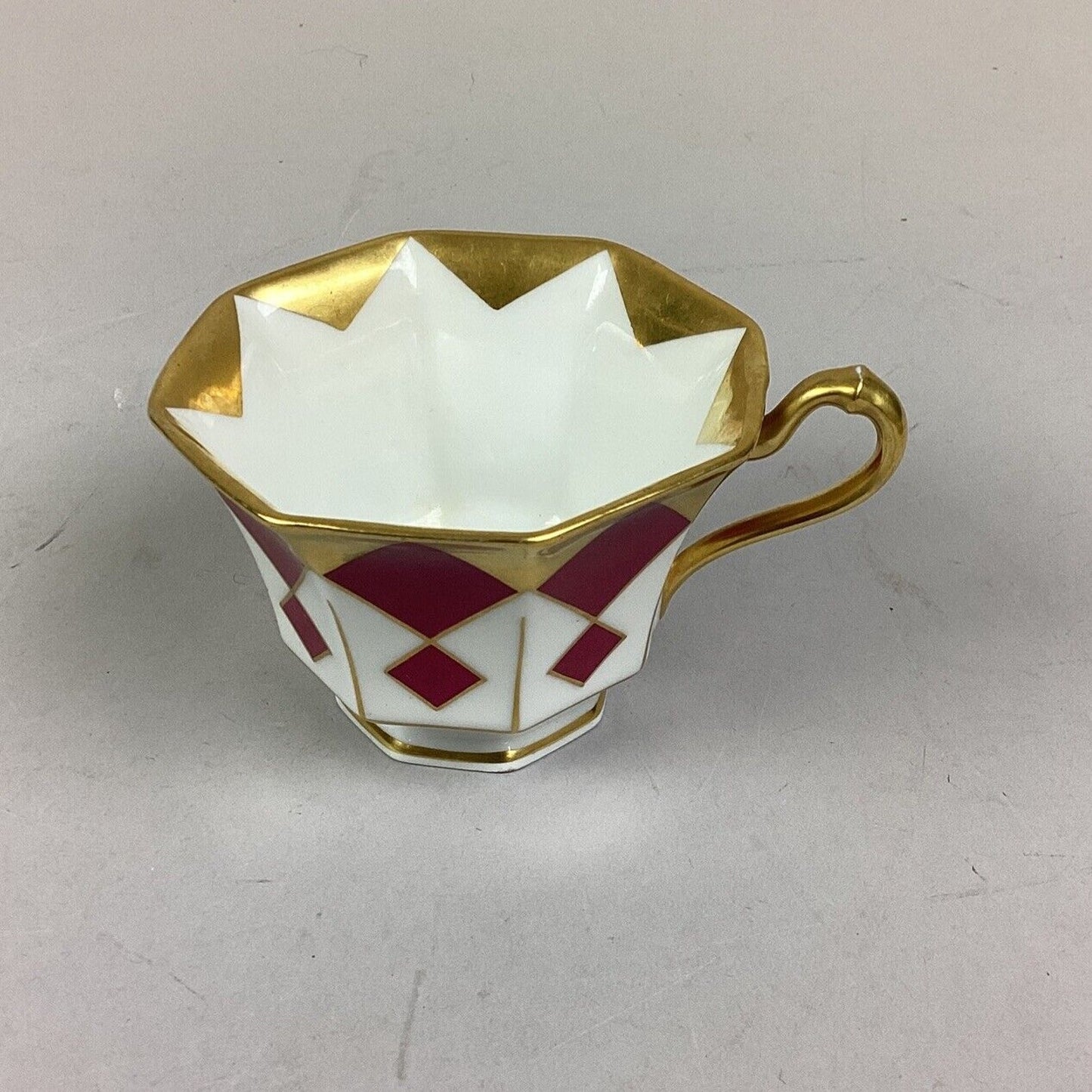Vintage Bavaria 3 Piece Set - Cup, Saucer & Dessert Plate - Purple/Gold/White