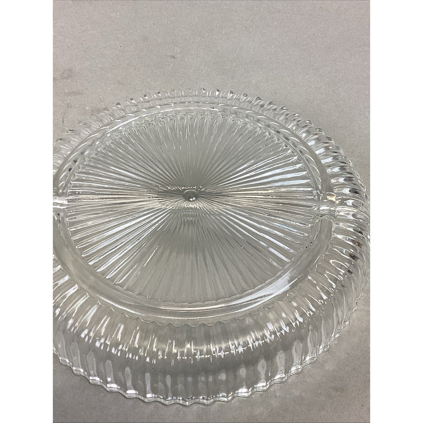 Set Of 2 Anchor Hocking Wexford Small Bowl & Indiana Glass Divided Serving Tray