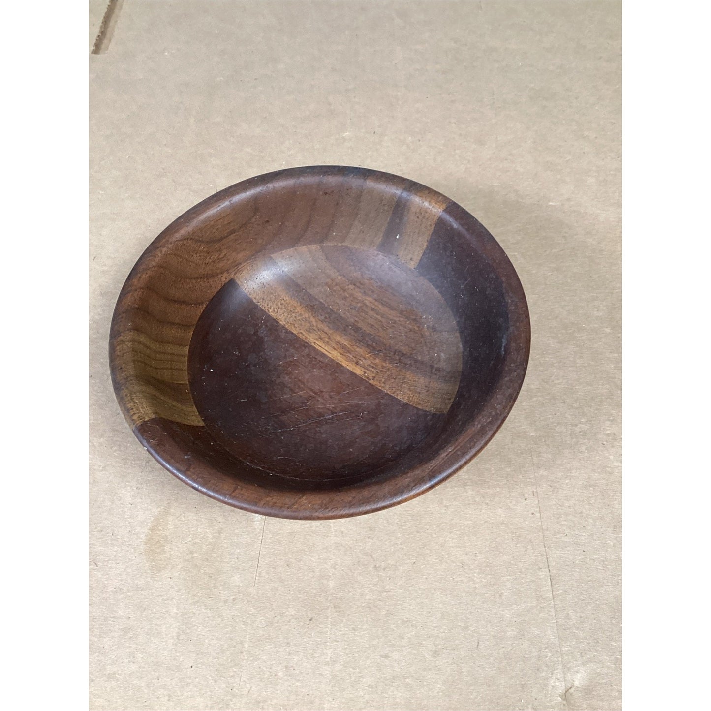 Set Of 2 Real Walnut Dessert Salad Bowls By Vermillion