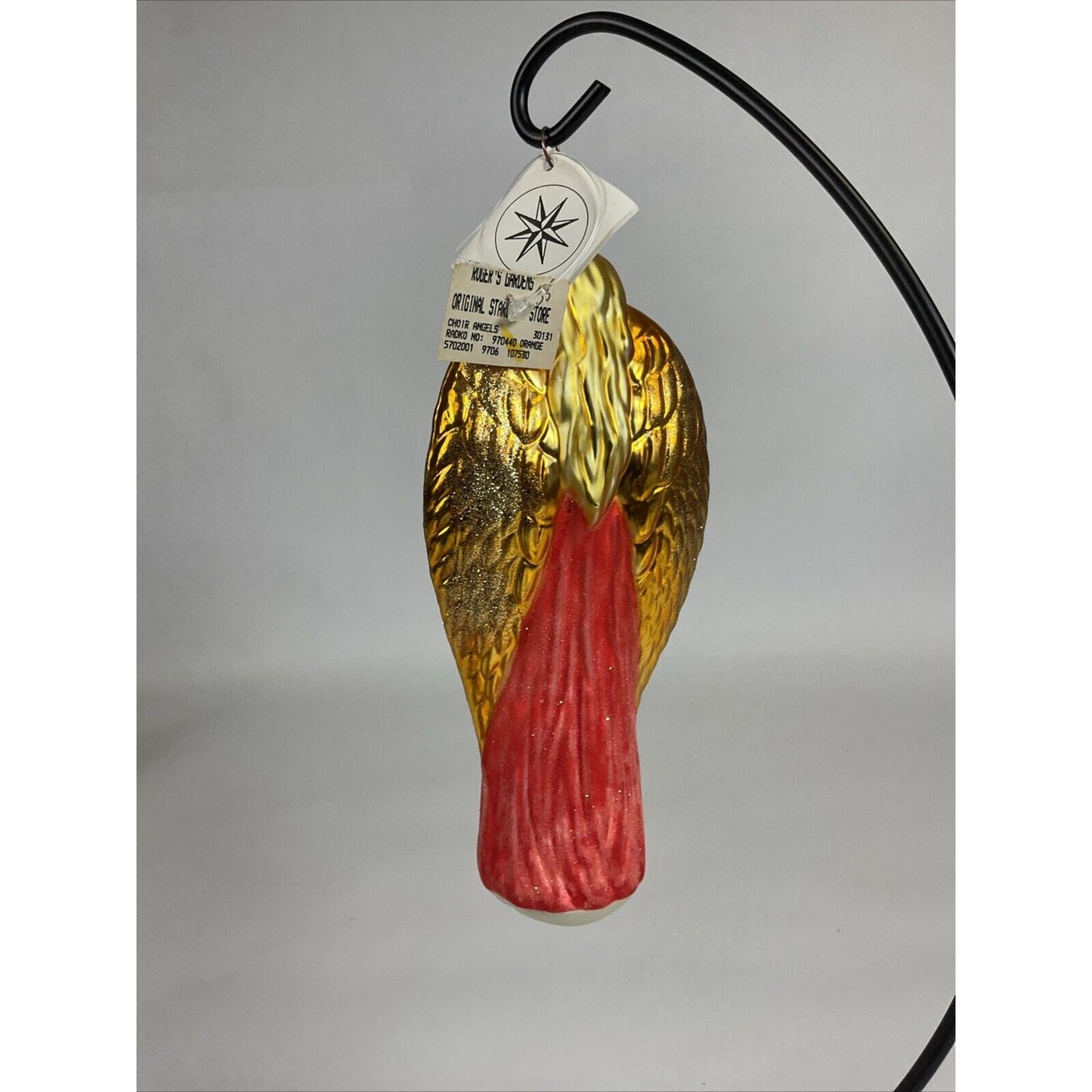 Vintage Christopher Radko Choir Angels Pink & Gold Christmas Ornament