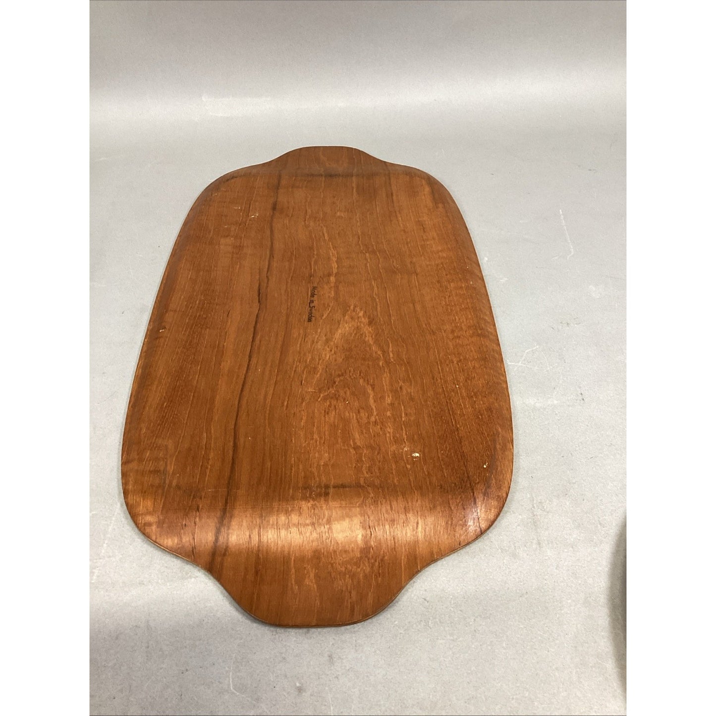 Set Of 3 - Teak Serving Platter- Round Serving Platter And Small Bowl