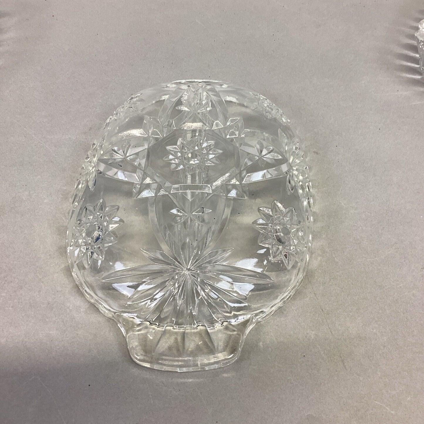 Set Of 3 Decorative Glass Butter Candy Serving Dishes