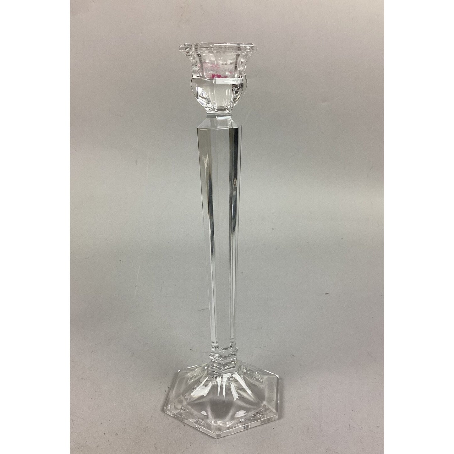 Set of 3 Glass Candlestick Holders