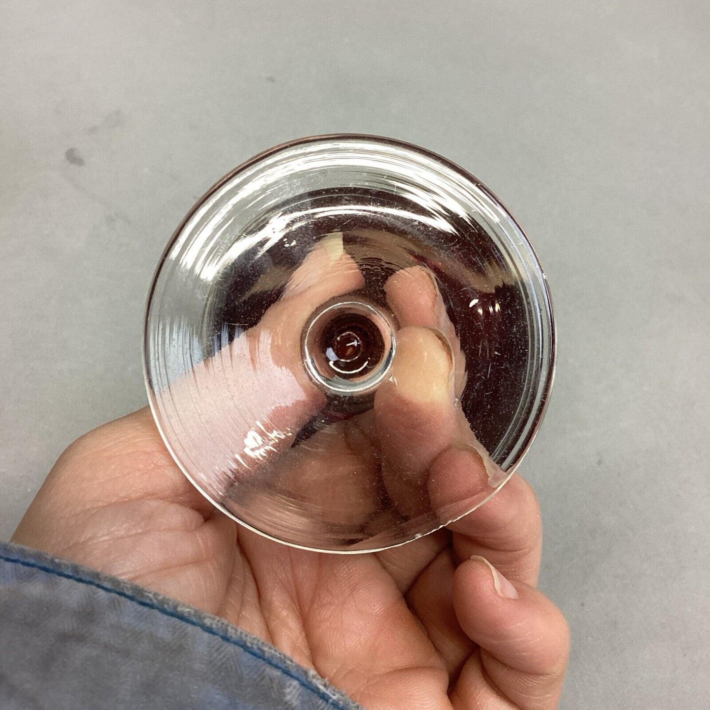Set Of 2 Red Wine Glasses with Clear Stem - 4.75”