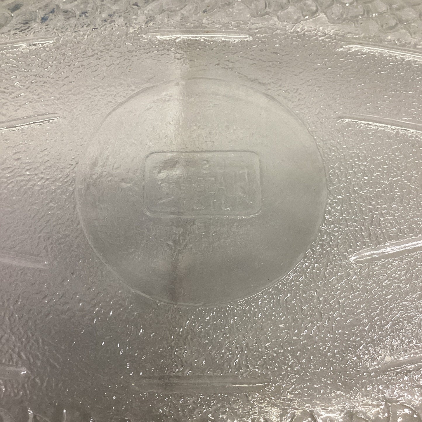 GLASSBAKE 18" Clear Glass Fish Shaped Baking Dish Platter Vintage # J141