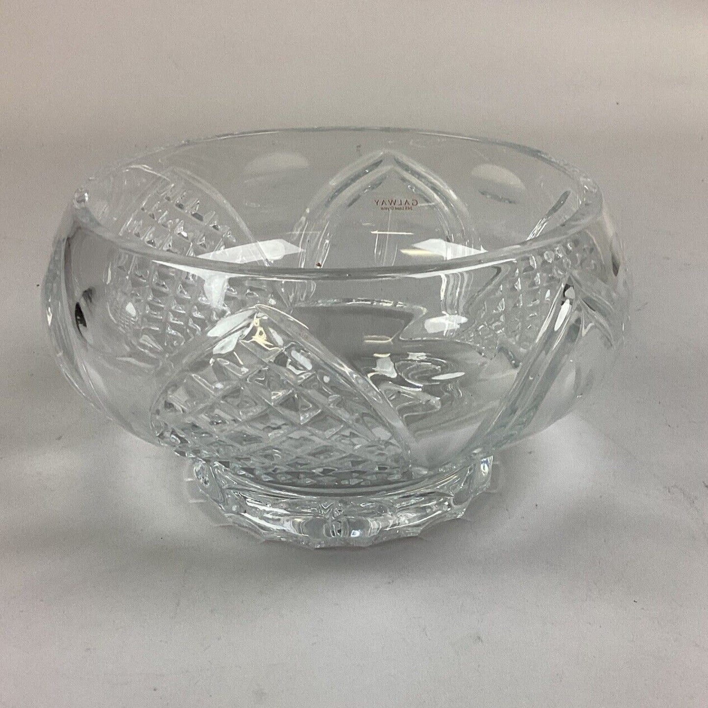 Vintage Galway Irish 24% Lead Crystal Salad Bowl