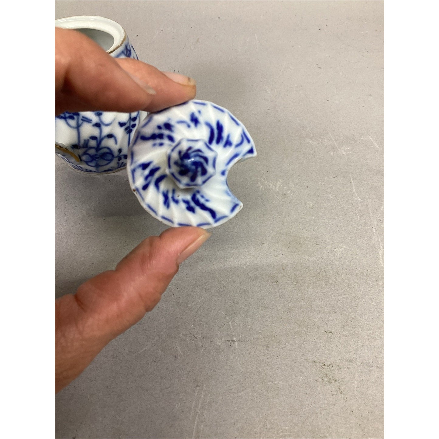 Antique Porcelain Mustard/Jam Cups - Made In Germany
