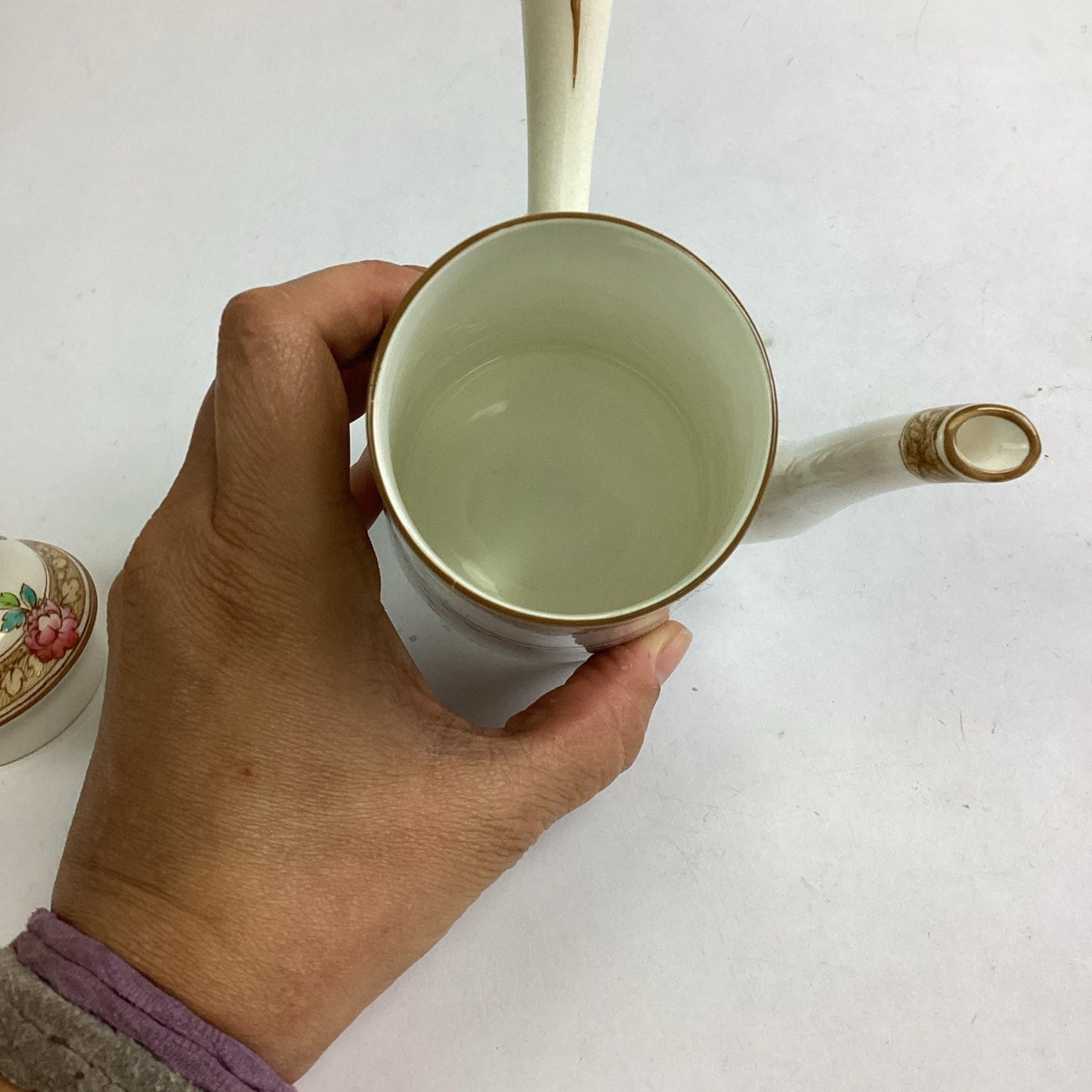 Royal Worcester Coffee Or Teapot With Handle - Made In England - #645537