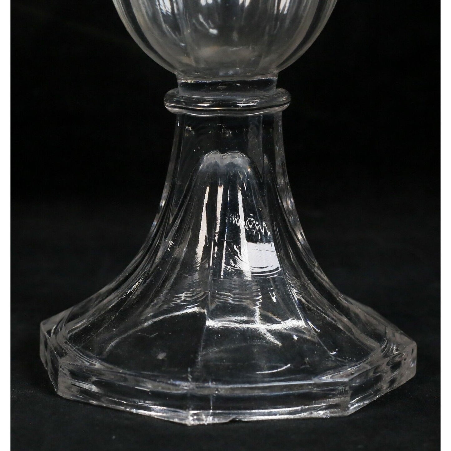 3 Pieces Pressed Glass
