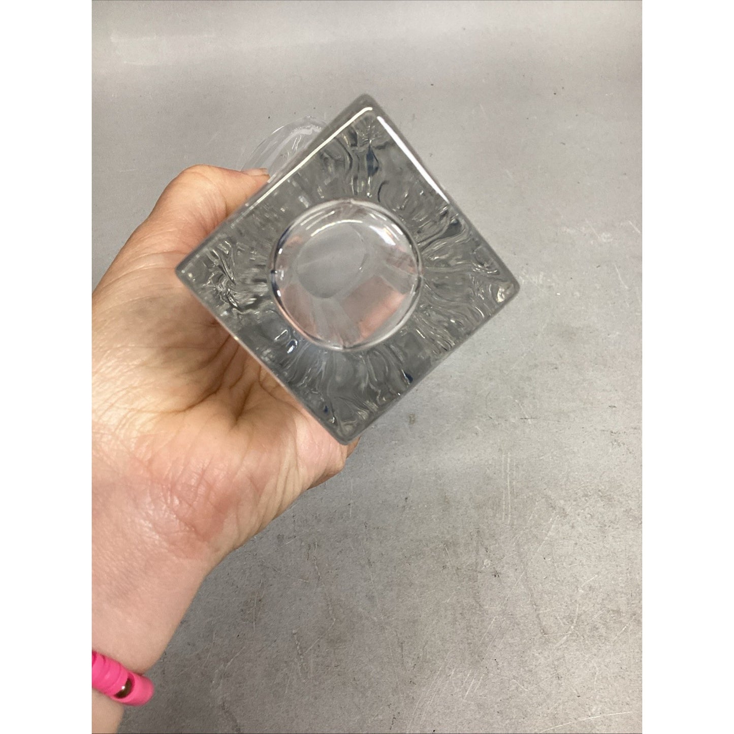 Mikasa Art Deco Glass Vase - 8.25”H