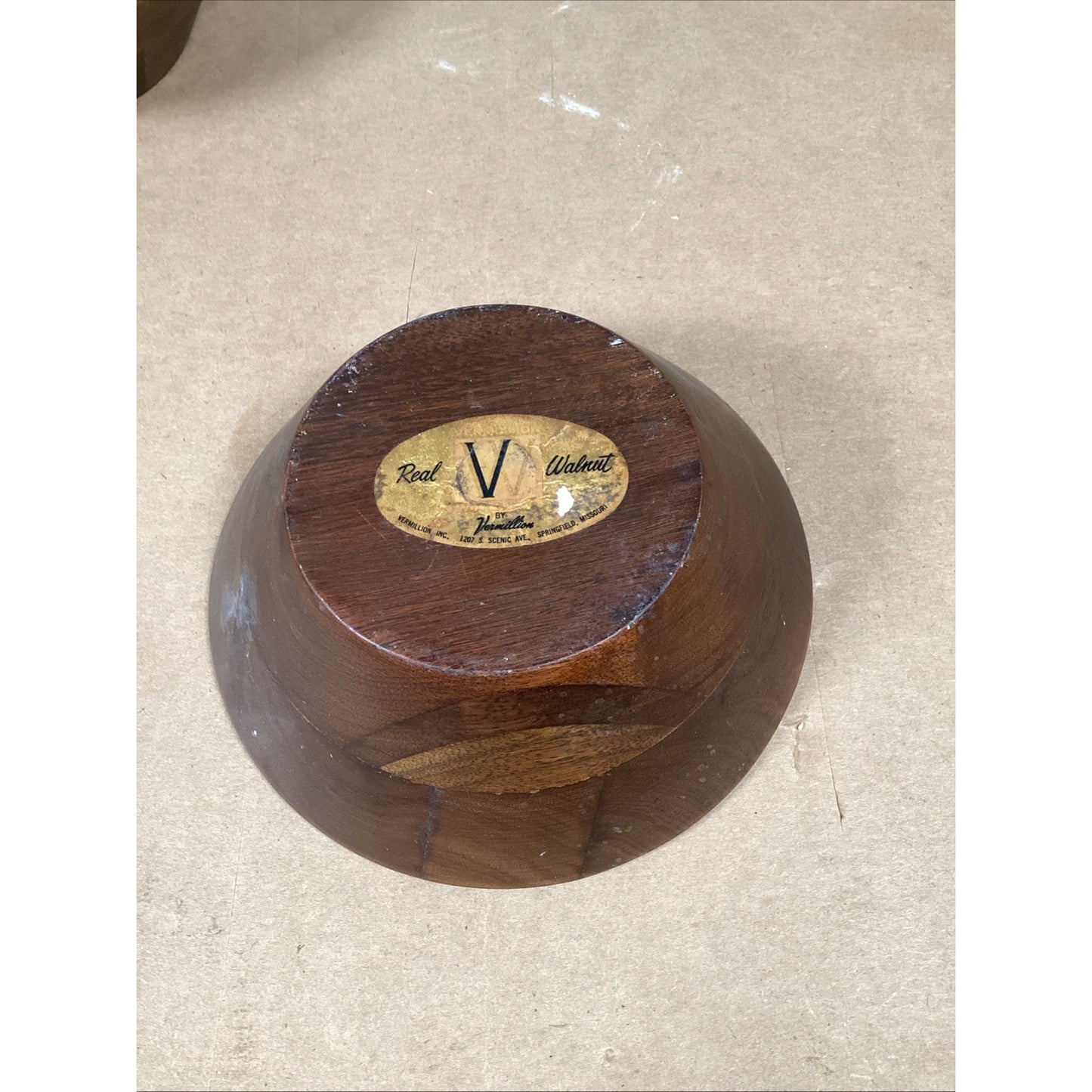 Set Of 2 Real Walnut Dessert Salad Bowls By Vermillion