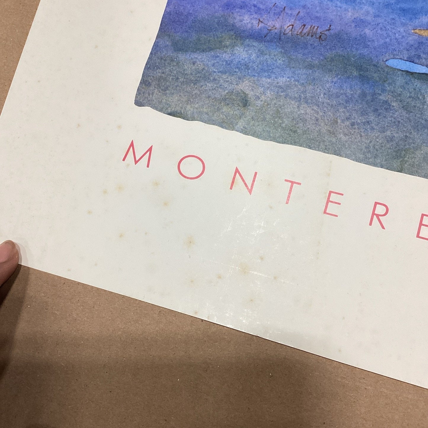 Linda Adams Kessler Monterey Bay Boats Poster - 26x19.25”