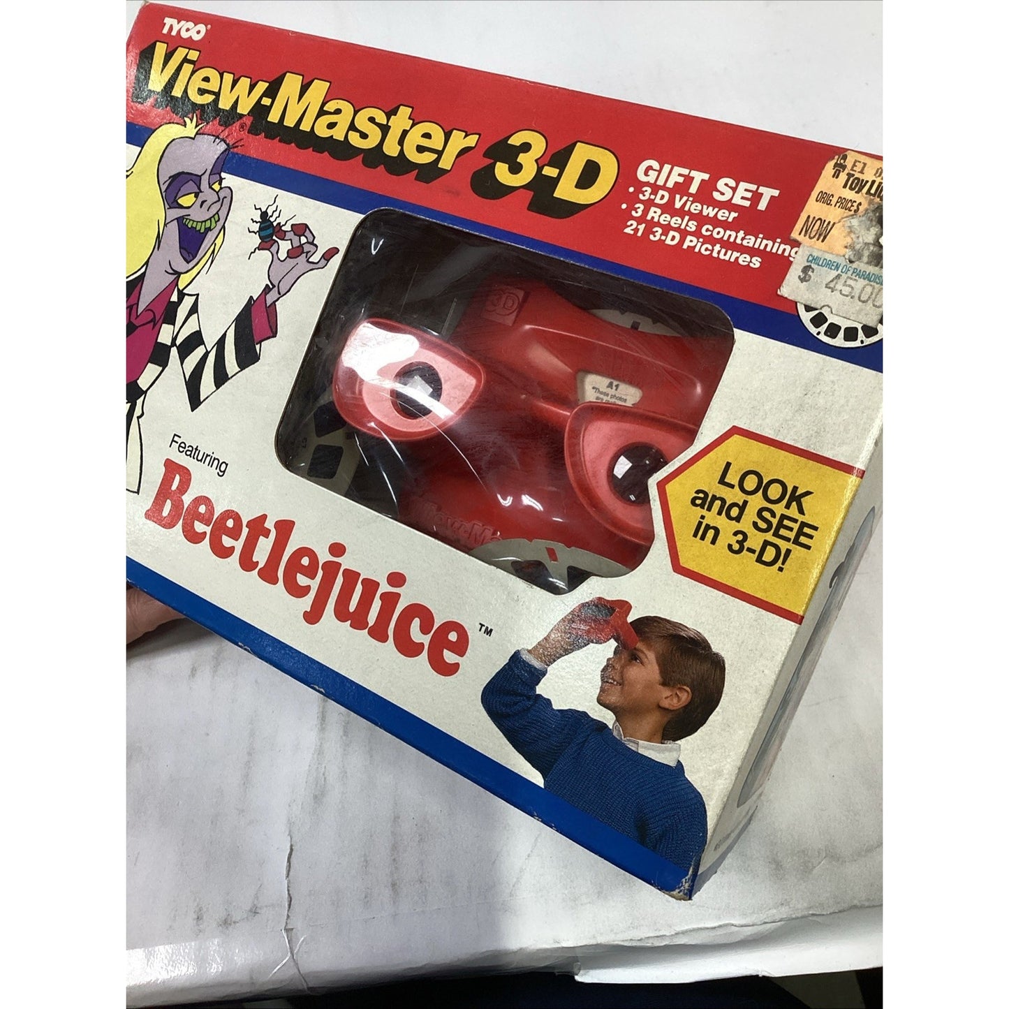 Tyco View Master 3-D Gift Set - Beetlejuice - 3D Viewer, 3 Reels W/ 21 3D Pictur